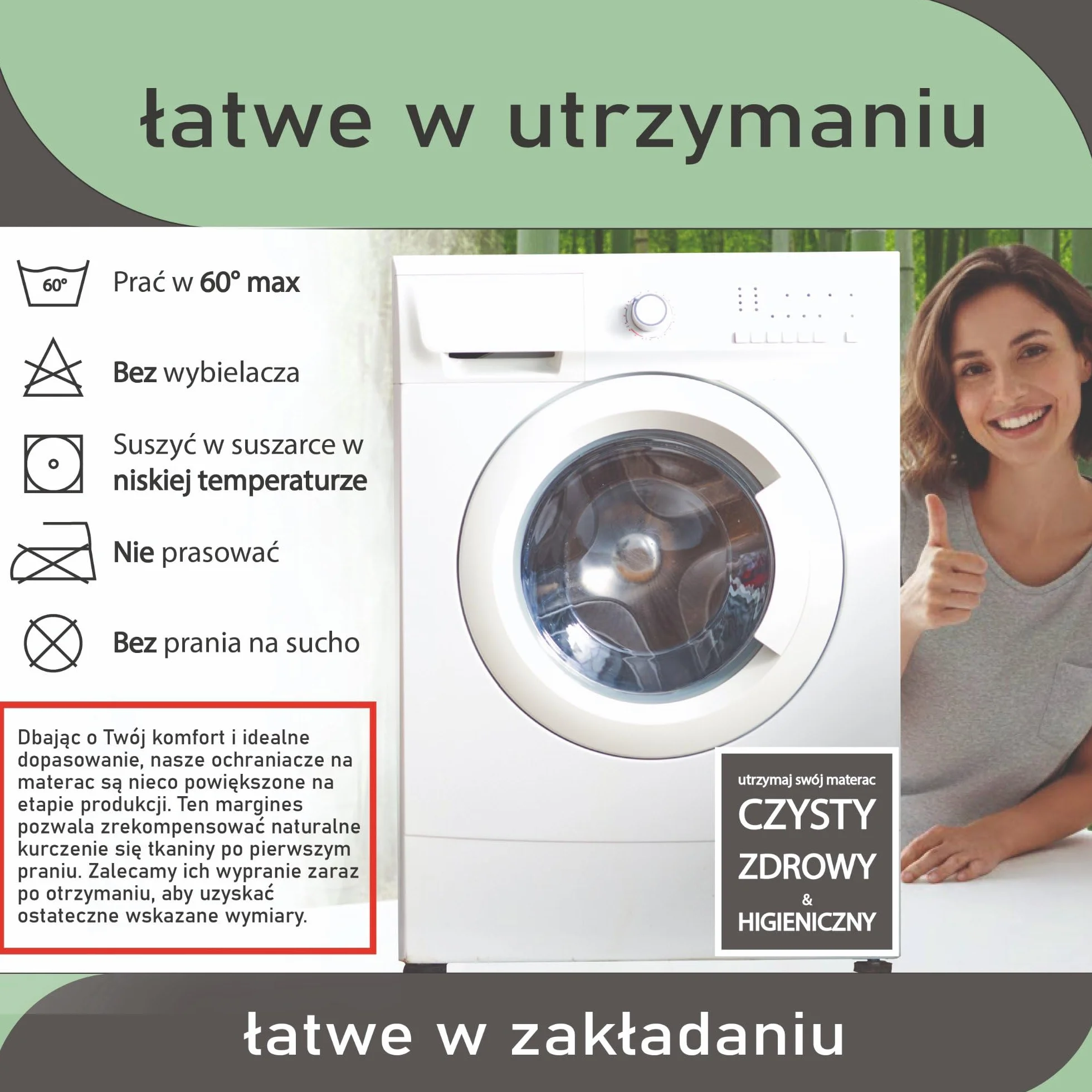 Twillie Ochraniacz na Materac 120 x 190 Bambus Wodoodporny Oddychający Bawełna Sanitized® Przeciw Roztoczom Antybakteryjny