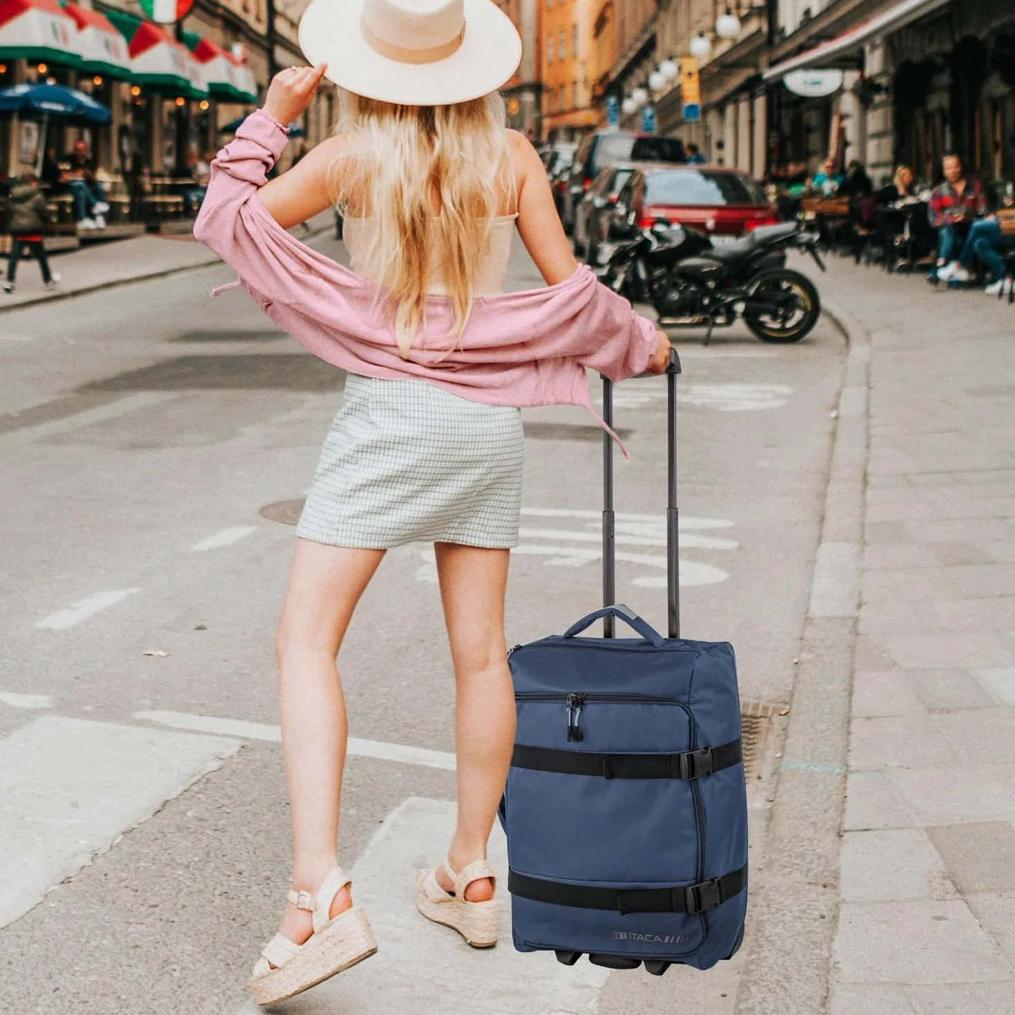 Torba podrózna na kólkach, walizka kabinowa 55x40x20, luggage, walizki - Trwalosc i komfort podczas podrózy
