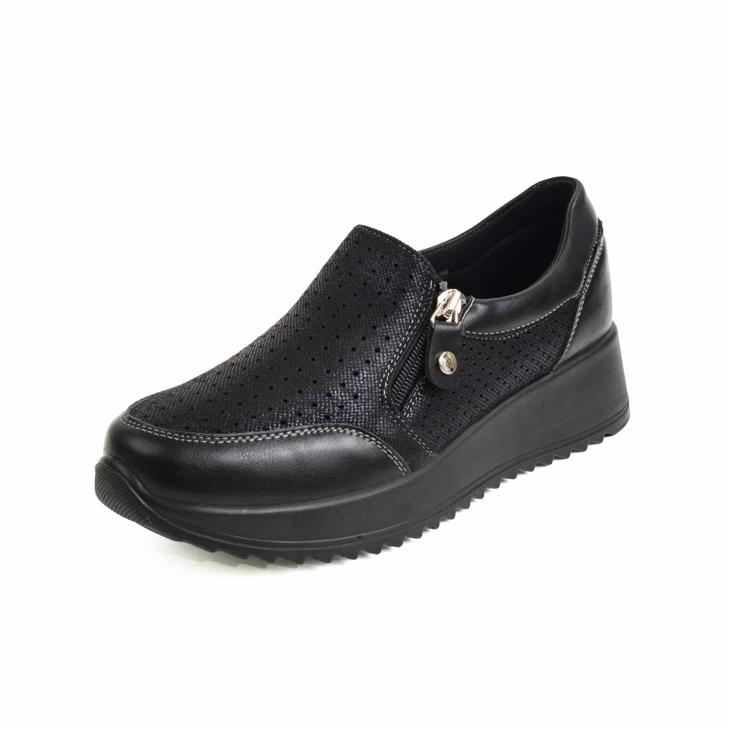 Damskie buty wsuwane na koturnie wygodne trampki na co dzień oddychające wysoka podeszwa antypoślizgowa lekkie buty do chodzenia