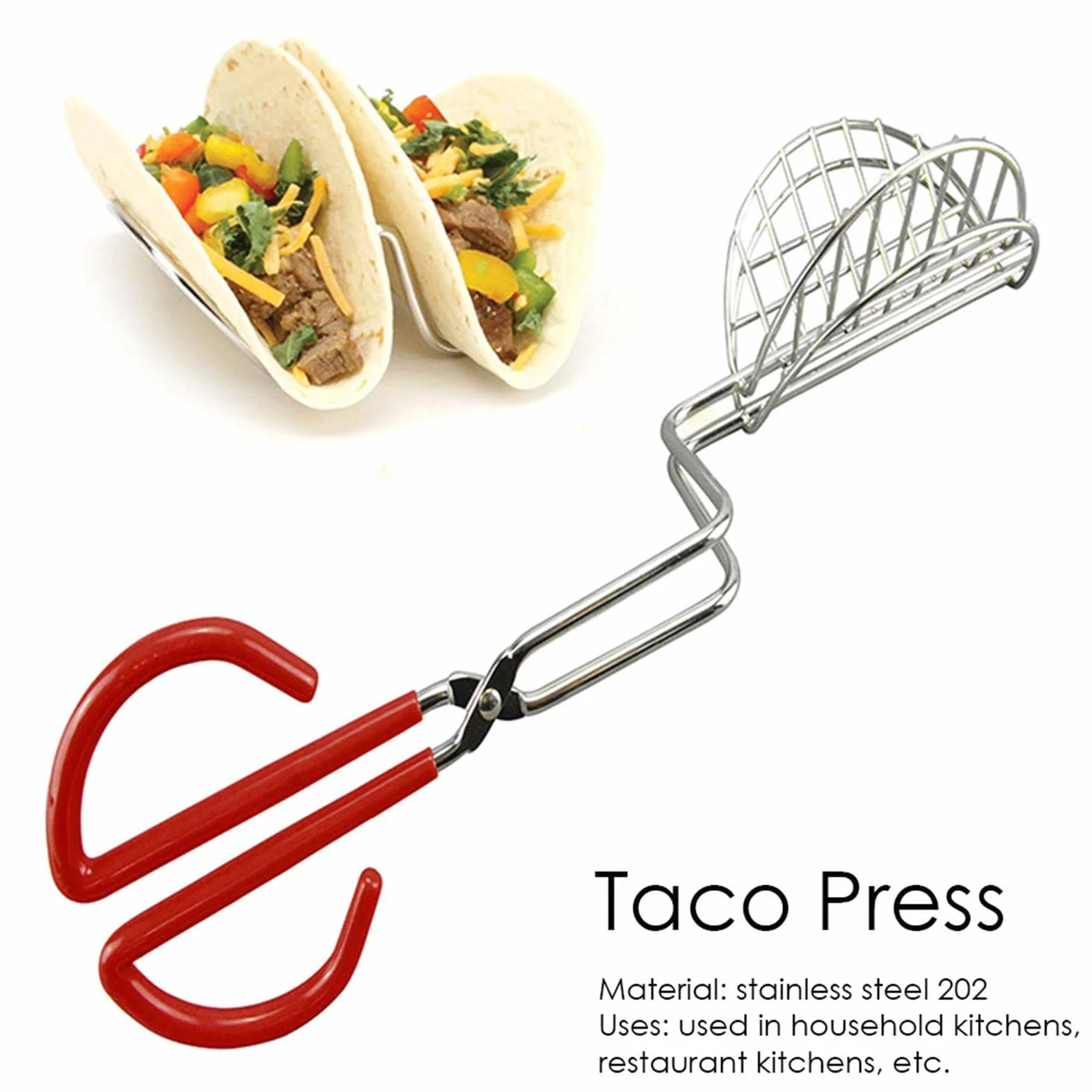 Szczypce do taco ze stali nierdzewnej, akcesoria kuchenne