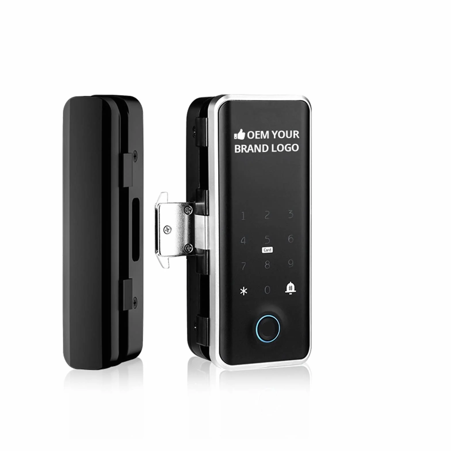 Bezkluczykowy zamek do drzwi wejściowych Szklany zamek do drzwi przesuwnych Tryb kanału Bluetooth G918 Zdalne odblokowywanie WiFi dla bezgłośnych drzwi szklanych Inteligentny zamek do drzwi (kolor: