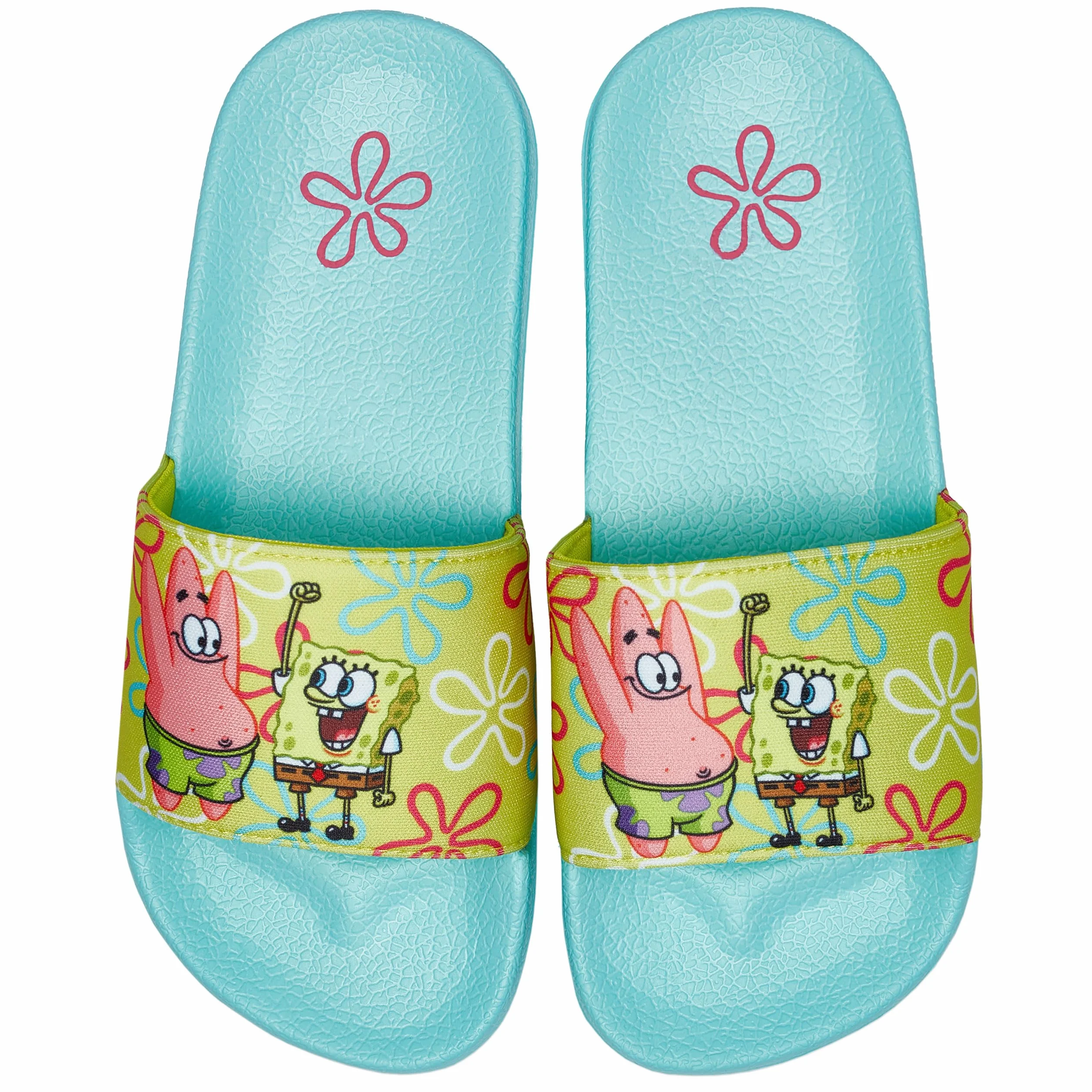 SPONGEBOB KANCIASTOPORTY Klapki dla chłopców | Klapki plażowe SpongeBob i Patrick | Letnie Sandały | Niebieski 33