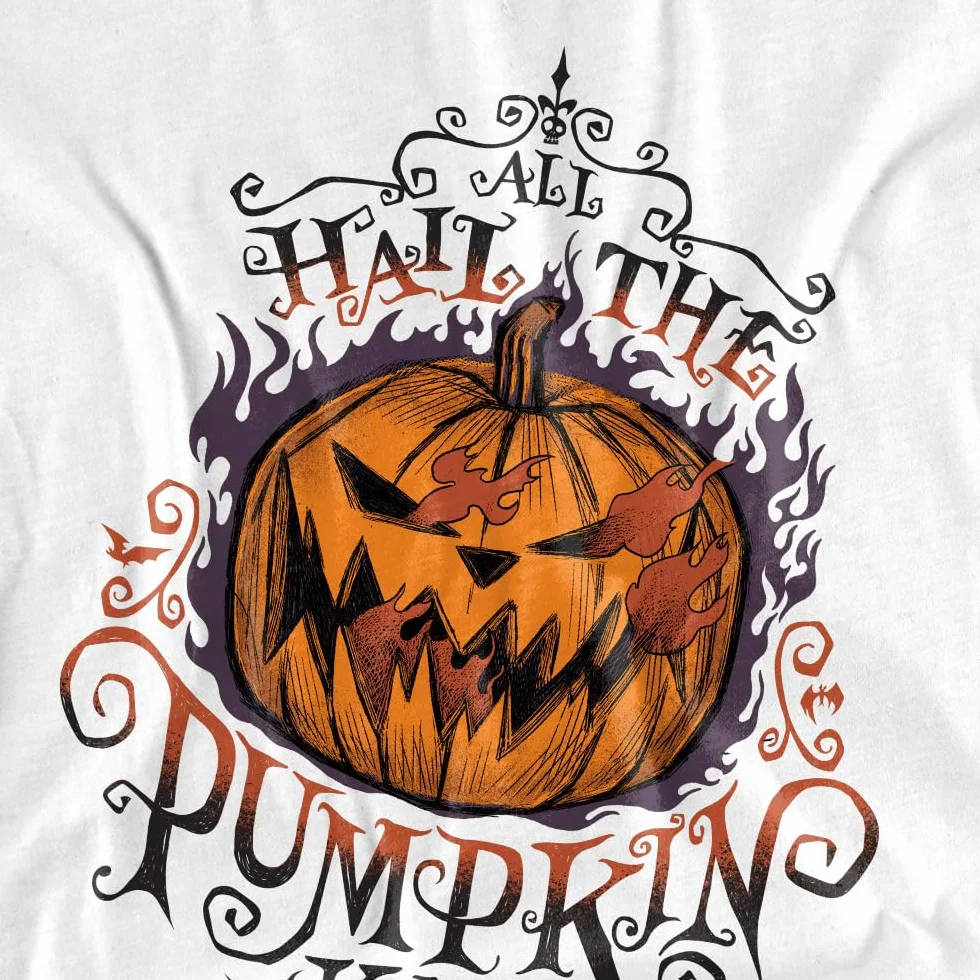 The Nightmare Before Christmas Koszulka Kobiety The Nightmare Before Christmas Hail The Pumpkin King Ladies T Shirt, White