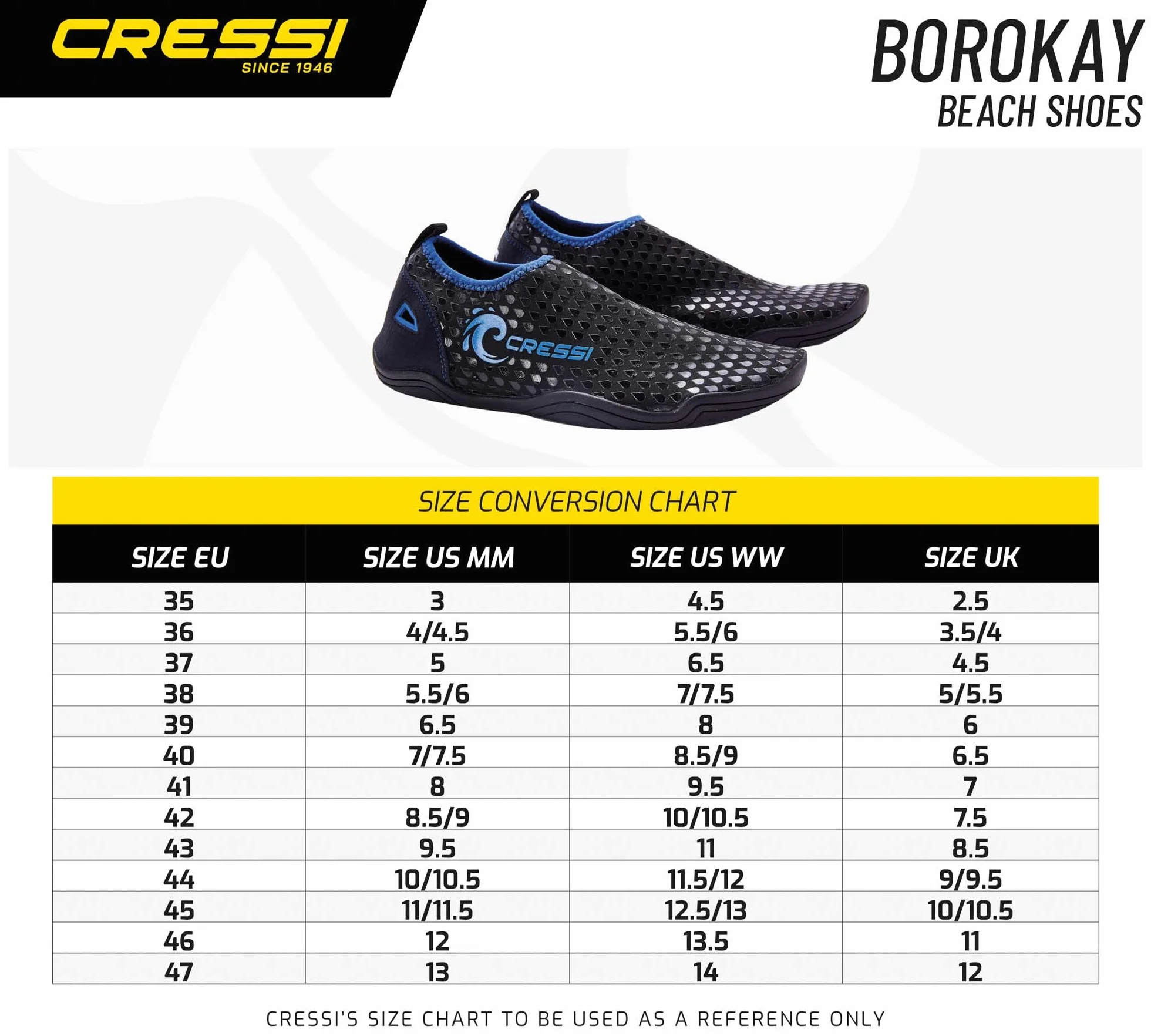 Cressi Uniseks Borocay ShoesUniwersalne buty sportowe