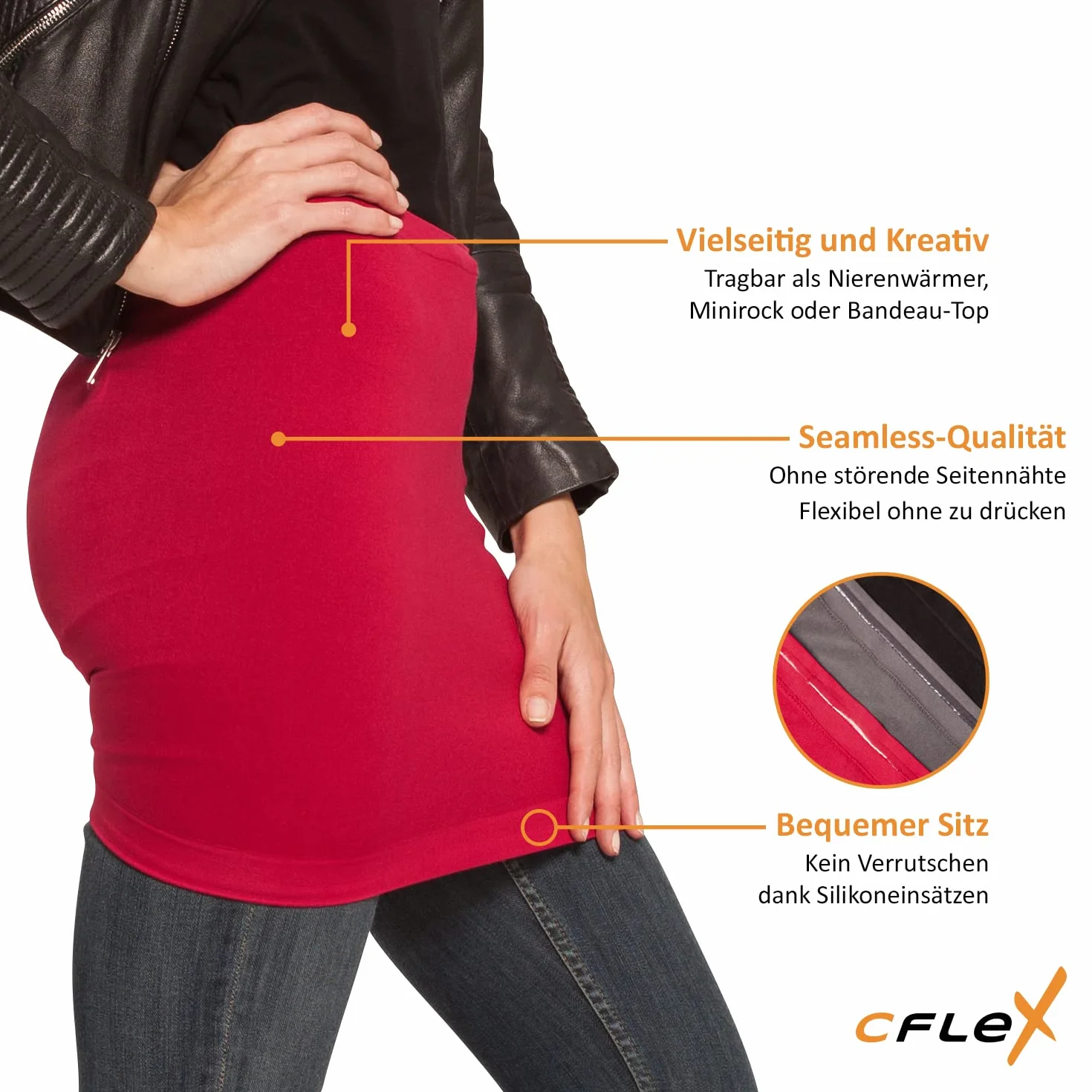 CFLEX Damski ocieplacz na nerki Seamless Variotube - Top Rock Tube