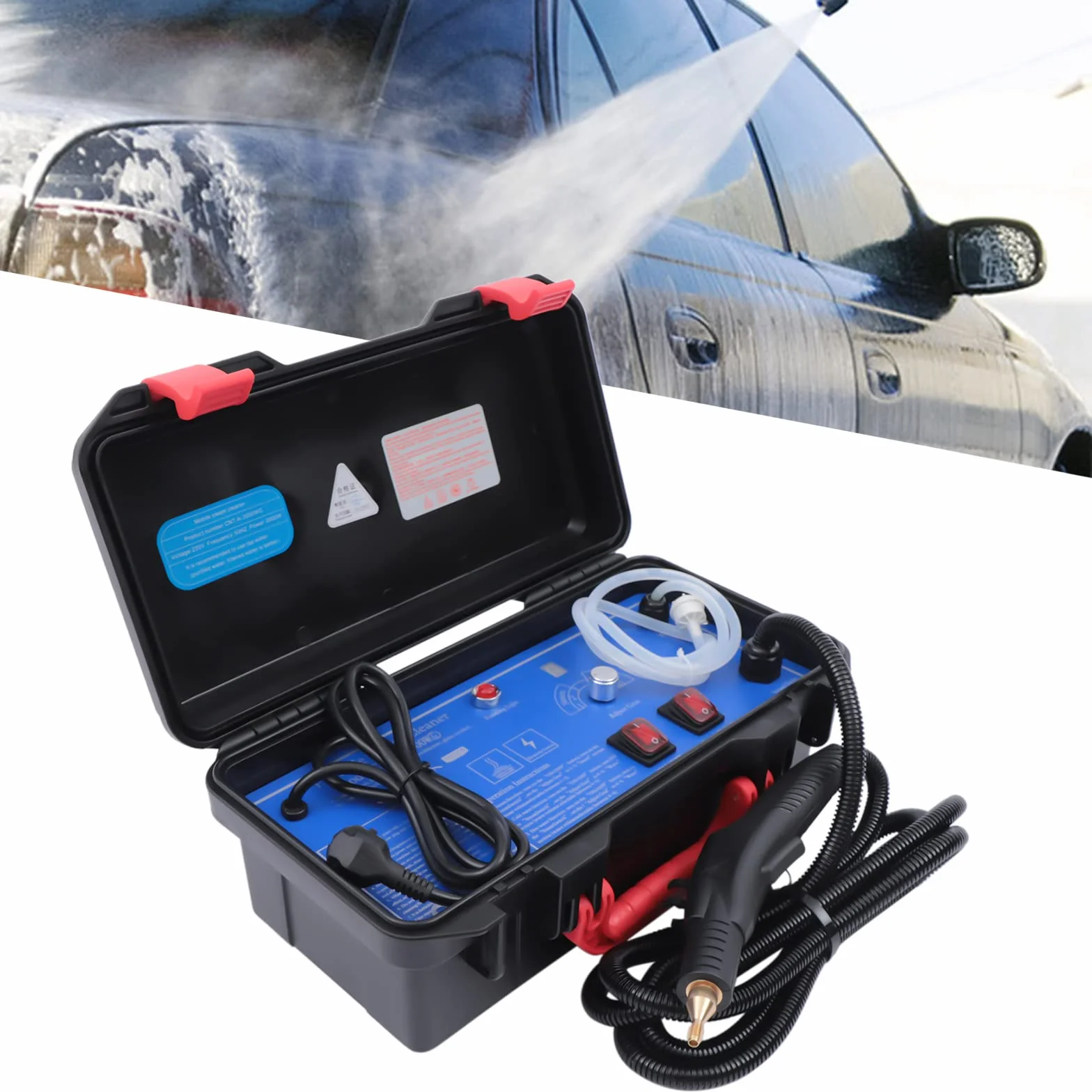 Myjka parowa 3000 W 220 V 3-3.5 bar elektryczna wysokociśnieniowa przenośna