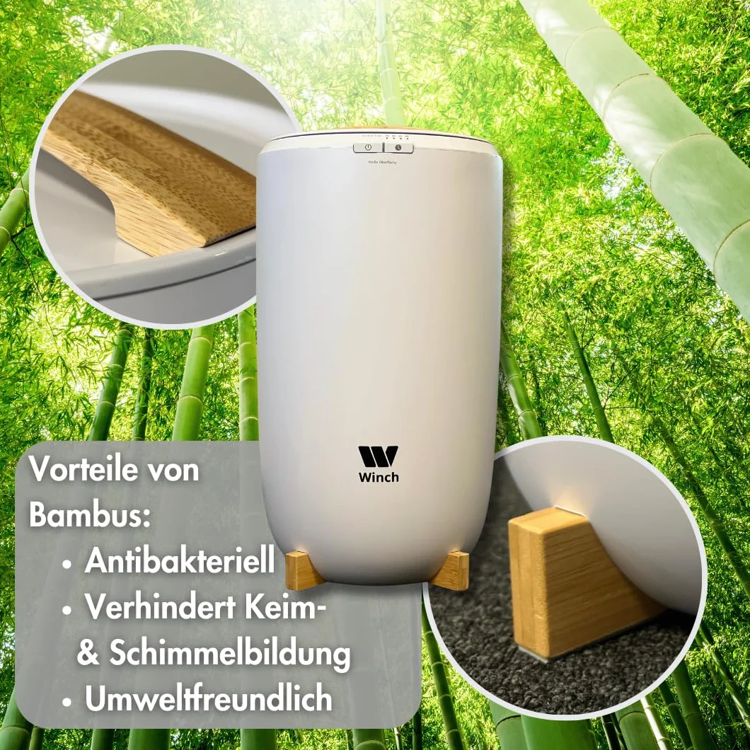 WINCH Luksusowy podgrzewacz do ręczników wellness biały elektryczny stojący 20 l z funkcją timera