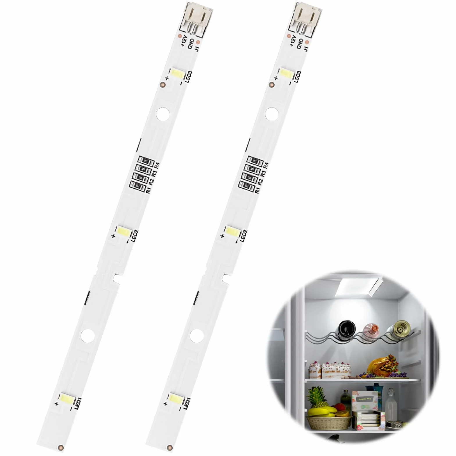 Listwa świetlna LED do lodówki RONGSHENG HISENSE E349766 MDDZ-162A DC12V 2W kompatybilna z Kenwood KIFF5017 KIFF5020 KIFF7017 KIFF7020