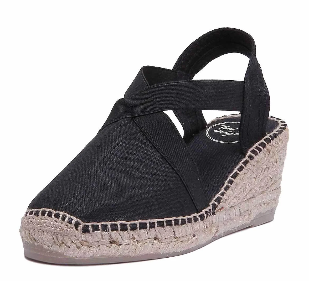 TONI PONS TER - Vegan wedge espadrille for women by Toni Pons made of cotton.