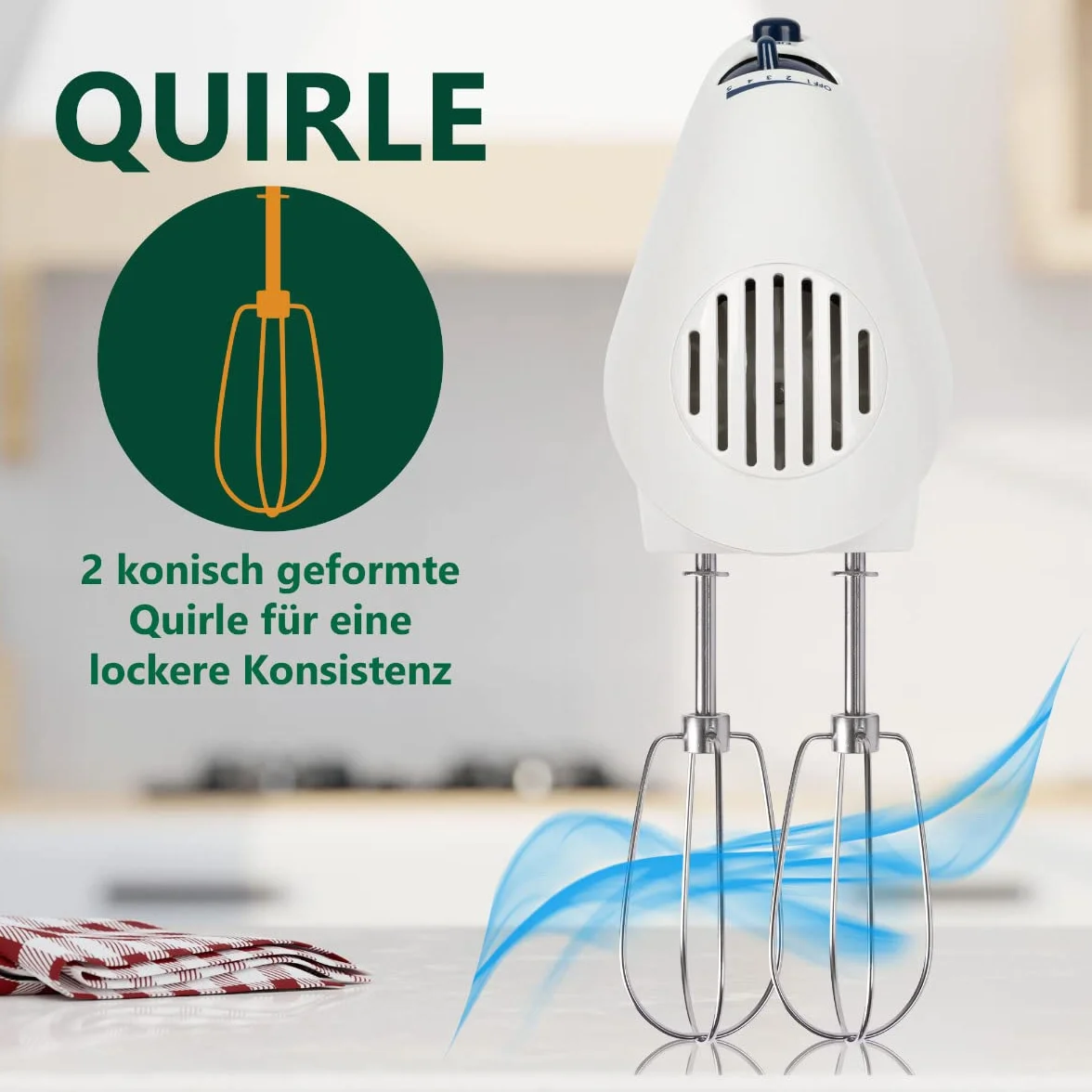 Clatronic mikser ręczny HM 3014 250 W stal nierdzewna biały