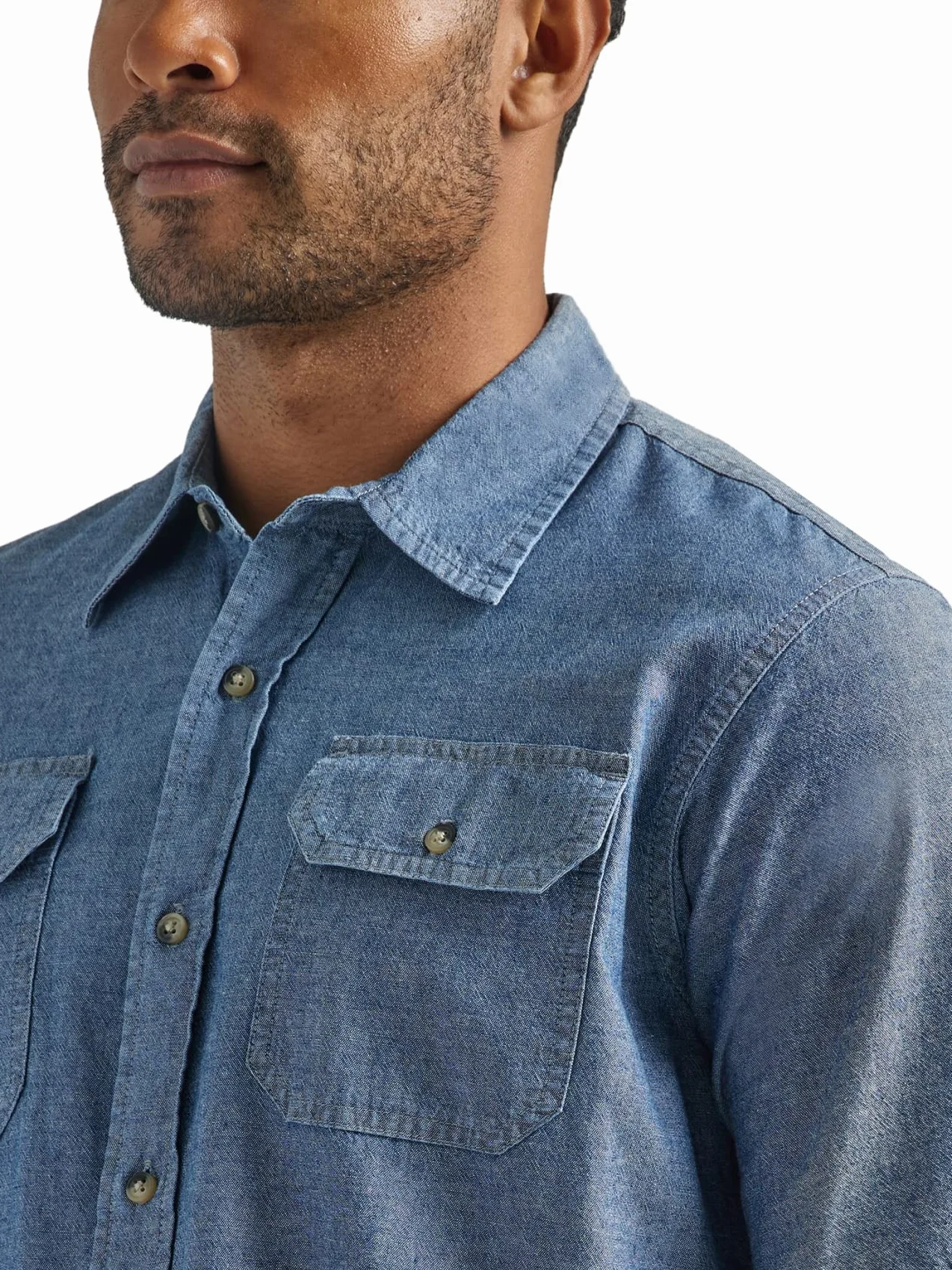 Wrangler Authentics Koszula męska klasyczna tkana z krótkim rękawem, XL