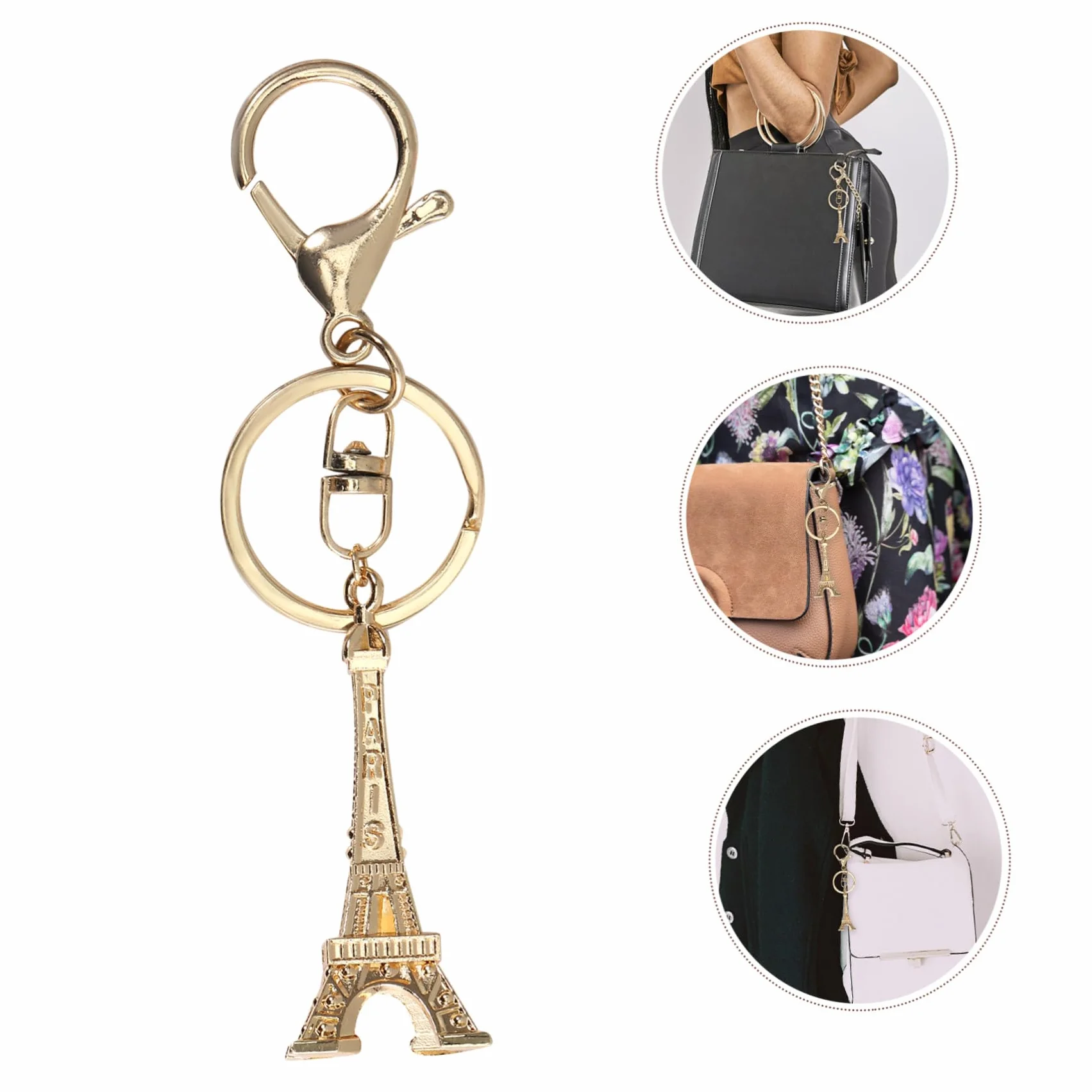 Ciieeo Eiffel Tower Stylowy Brelok z Trwałego Stopu Cynku Praktyczny i Funkcjonalny Brelok Do Kluczy Oraz Ozdoba Torbę Trwały i Odporny Korozję Jeden Sztuka