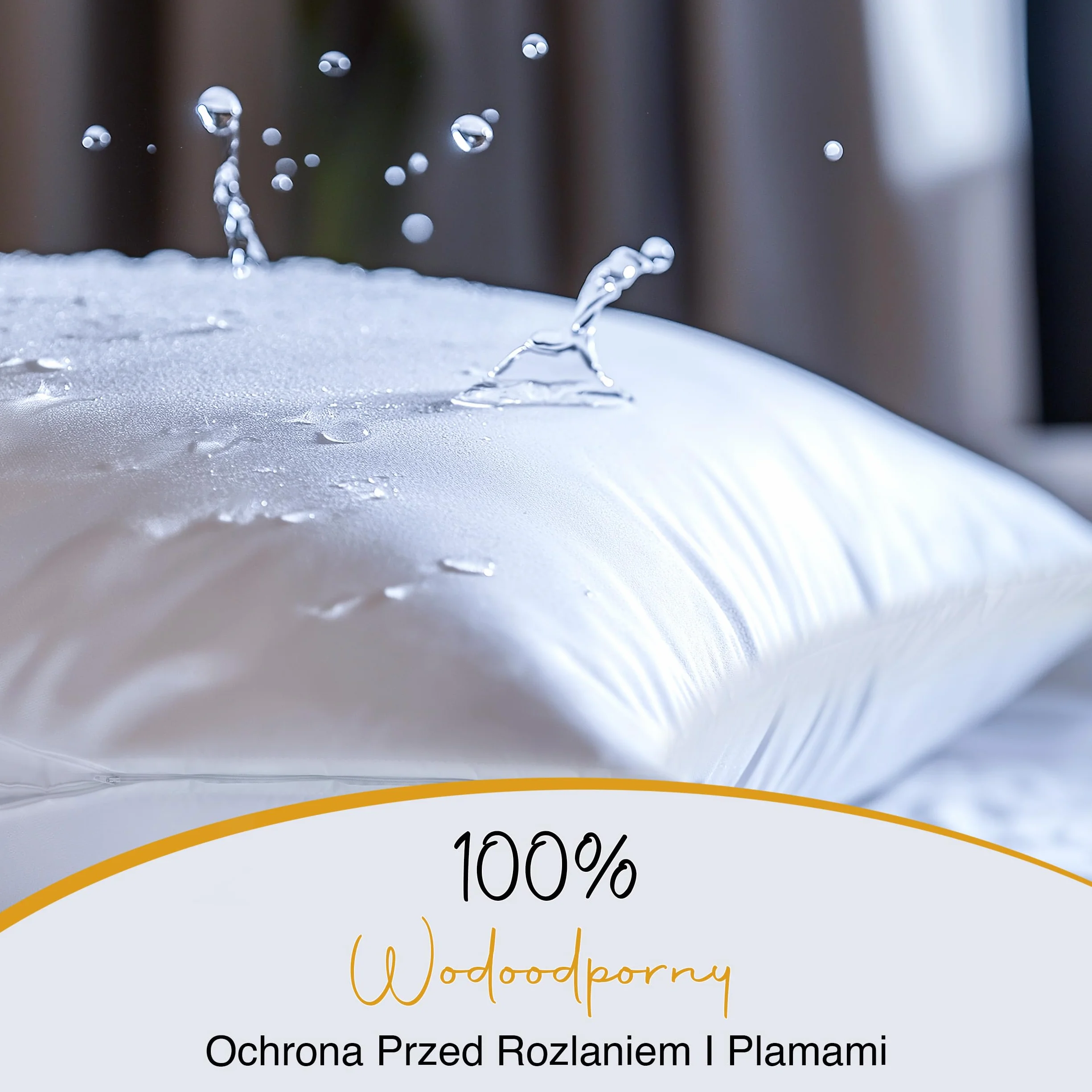 Utopia Bedding Wodoodporne ochraniacze na poduszki 40 x 80 cm (zestaw 2 szt.) z zamkiem błyskawicznym, poszewki na poduszki, certyfikat Oeko-TEX poszewka na poduszkę