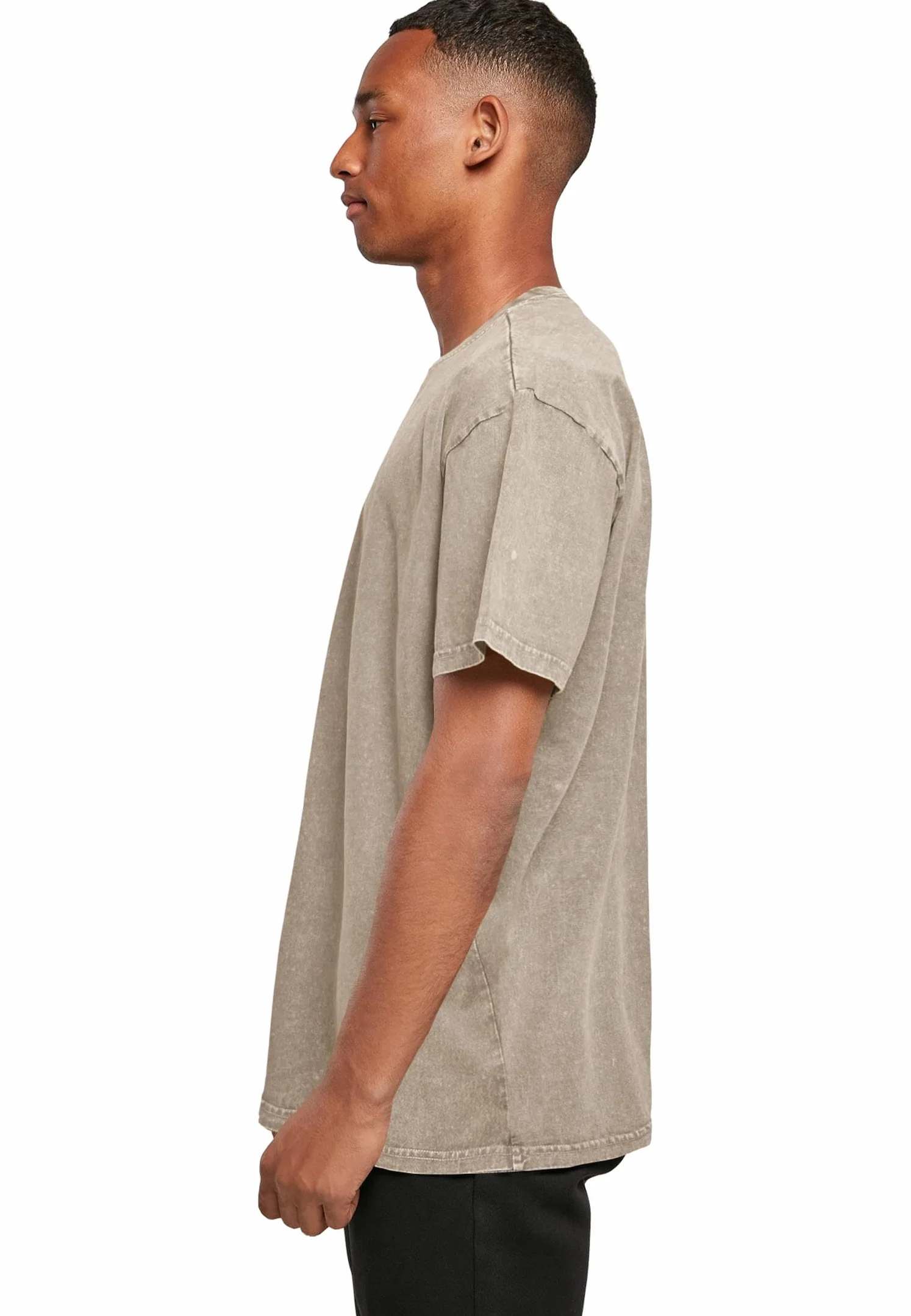 MERCHCODE Męski T-shirt 100% bawełna, ciemny khaki XL, ciemnokhaki., XL