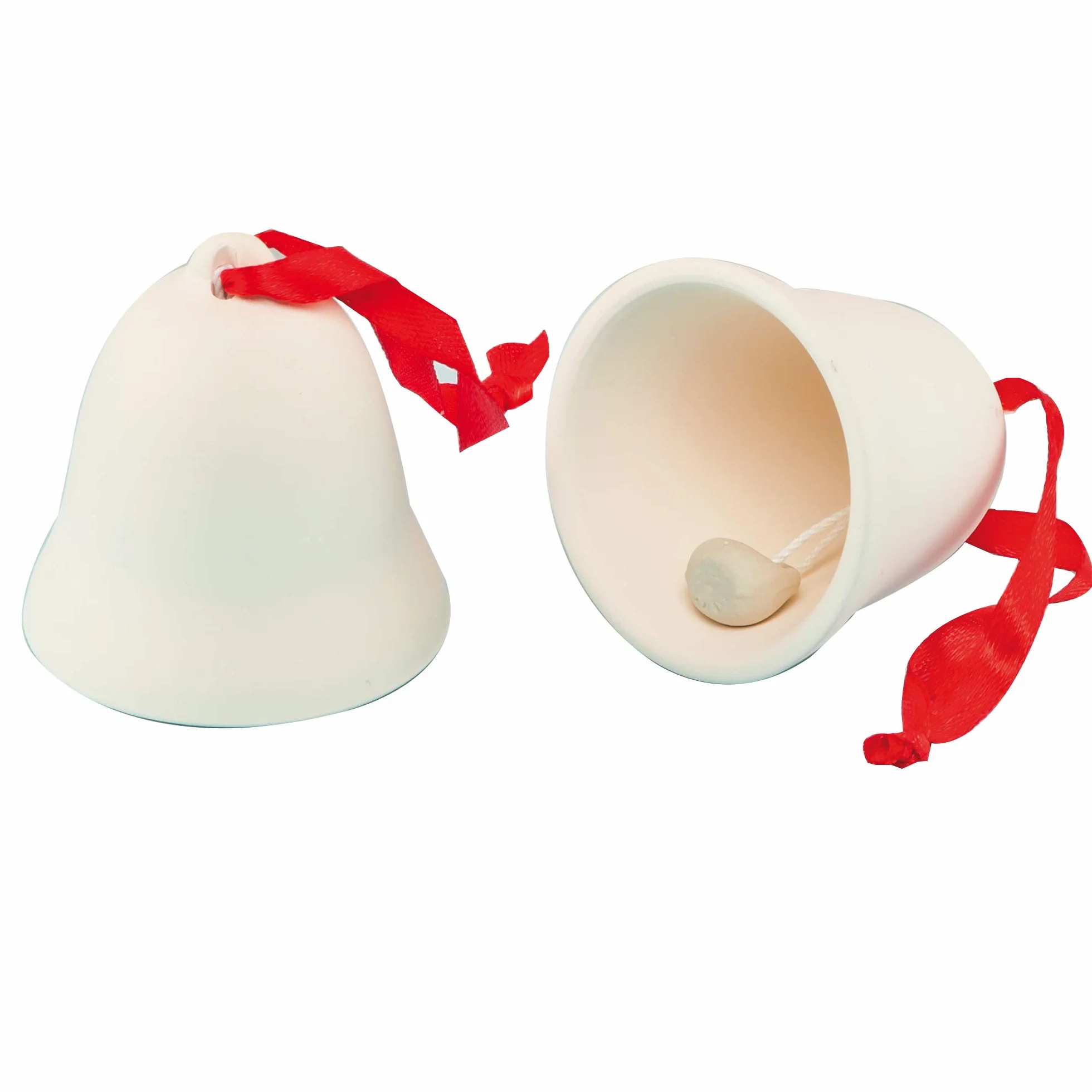 Baker Ross EF420 ceramiczne dzwonki 4 sztuki do dekorowania