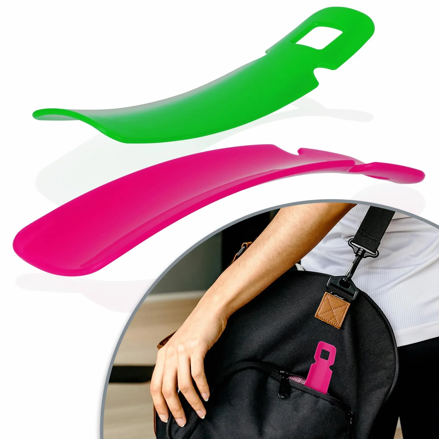 COM-FOUR® Lyzka do butów, lyzka do butów wykonana z tworzywa sztucznego o eleganckim wygladzie