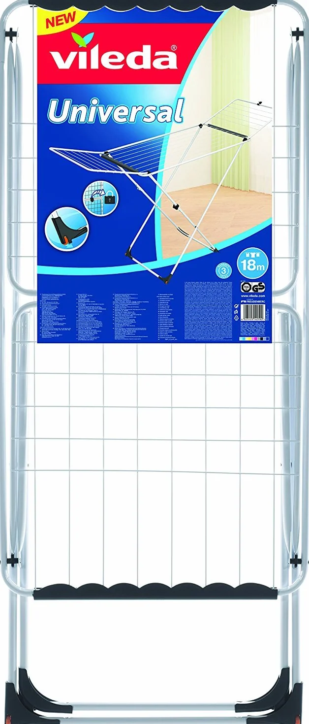 Vileda Universal Suszarka do Ubrań, Biały, 5x55x129 cm