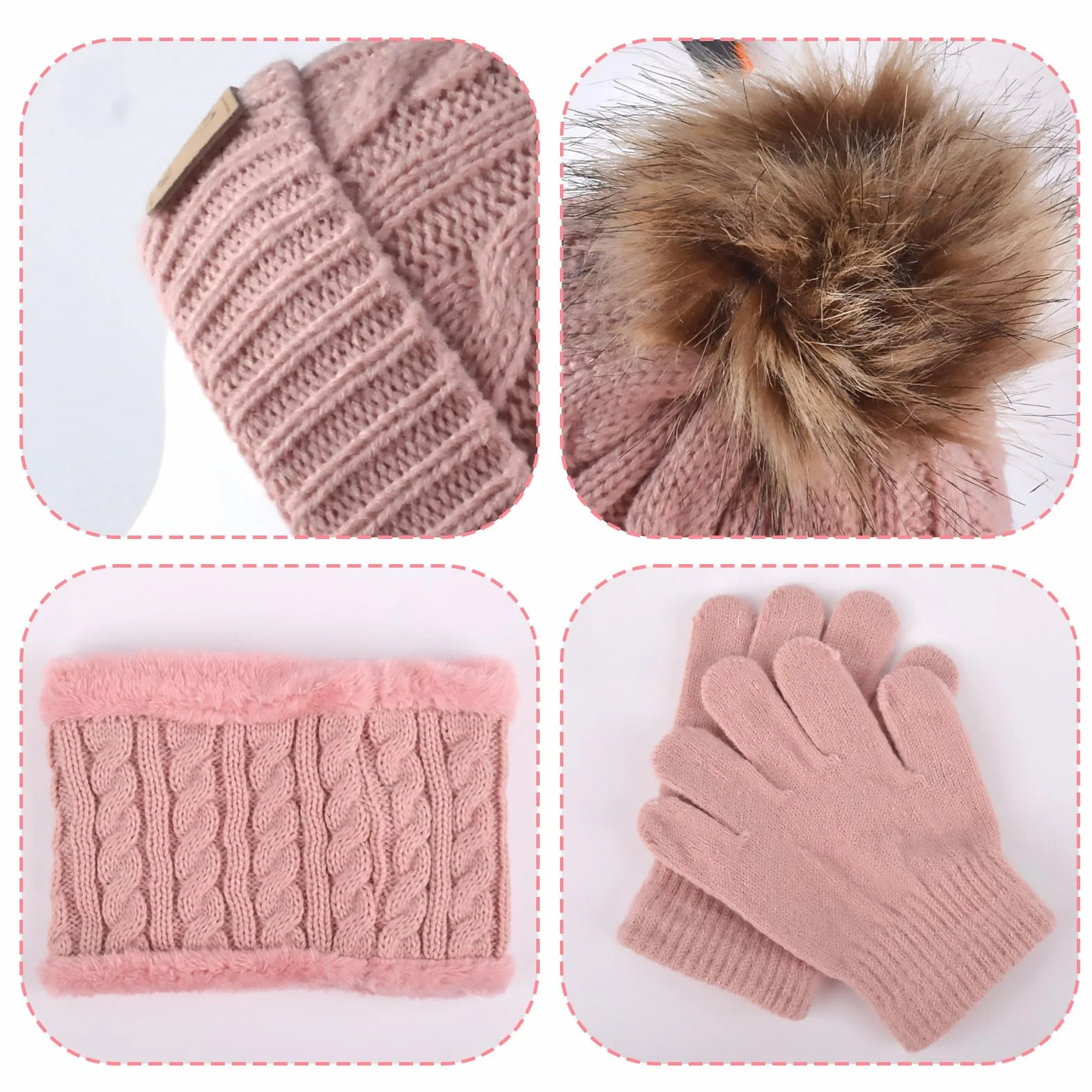 SSKHE 3-częściowy zestaw dla dzieci, zimowa, ciepła, czapka beanie, szalik, rękawiczki, zestaw dla chłopców i dziewczynek w wieku 1-5 lat, zestawy akcesoriów zimowych dla dzieci, do sportów na świeżym