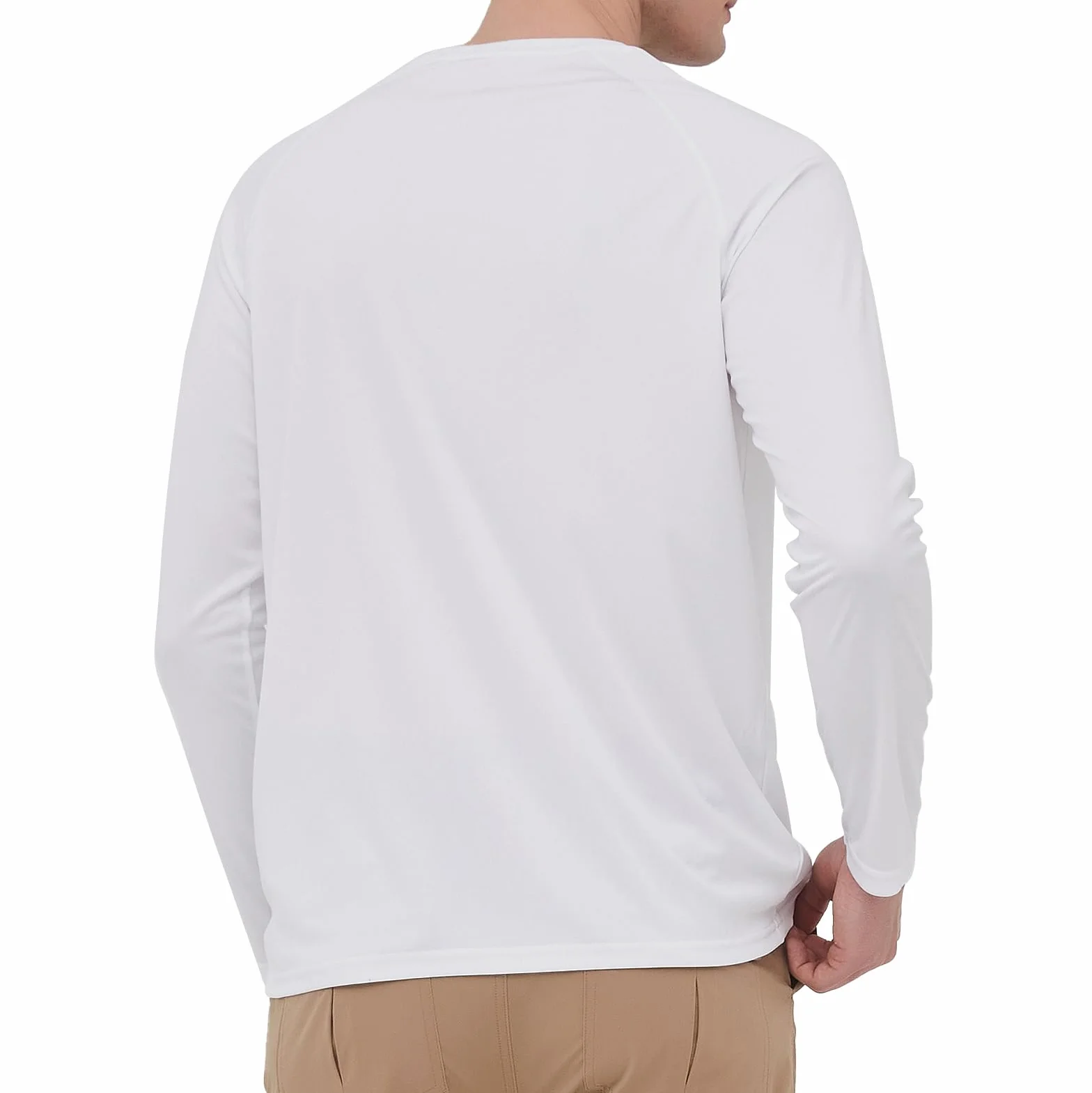 HYCOPROT Męskie koszule Rash Guard UPF 60+ ochrona przed słońcem UV koszulki z długim rękawem szybkoschnące surfowanie topy pływackie lekka oddychająca koszula turystyczna topy do sportów wodnych