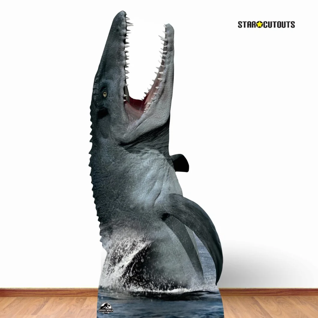 Star Cutouts Ltd Mosasaurus Dinozaur Kartonowe wycięcie SC1293 duże solidne