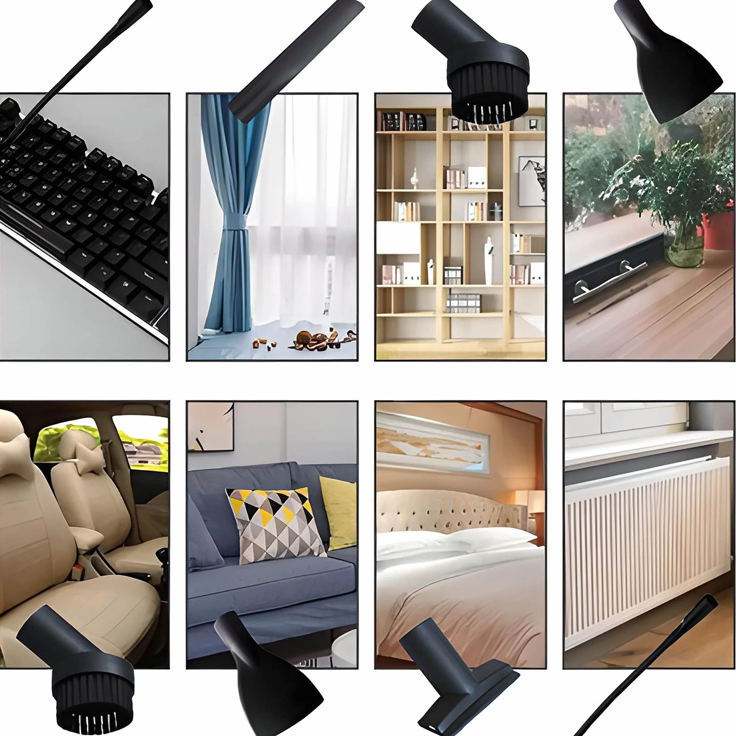 Retoo Zestaw nasadek do odkurzacza 32 mm kompatybilny z Miele Kärcher Siemens Samsung AEG Bosch Panasonic Philips