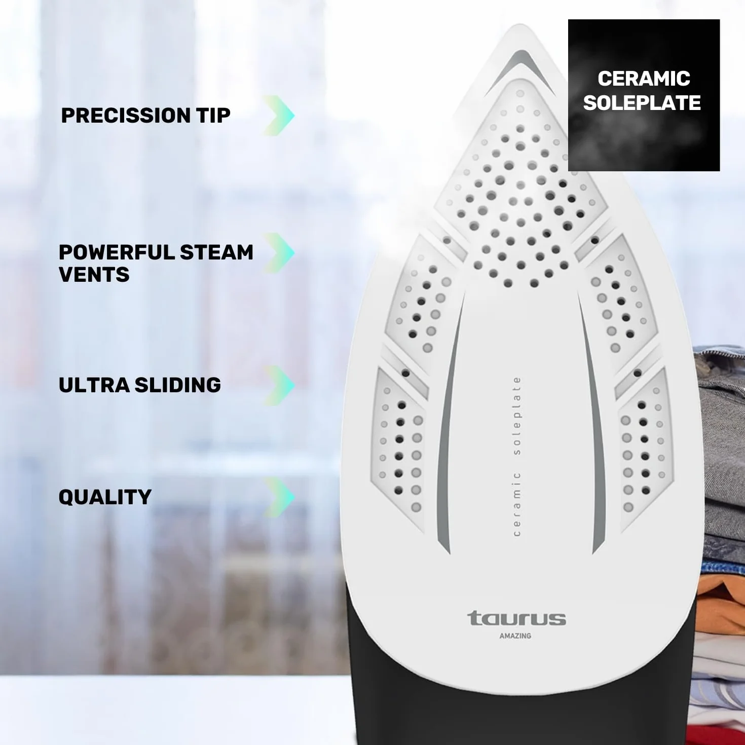 Taurus SSD3002 Centrum prasowania 3000W 7 bar para 130g/min 400g/min ceramiczna