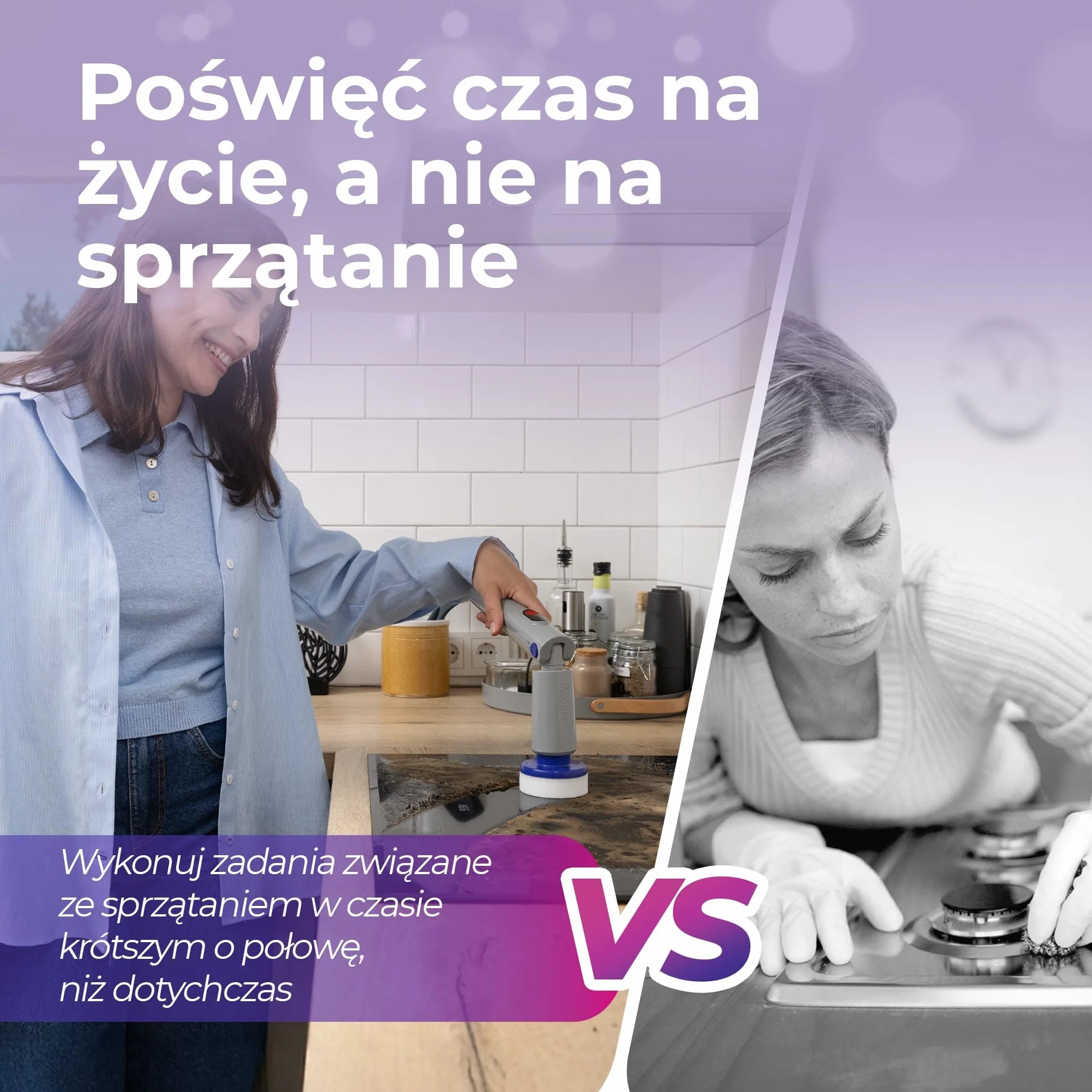 Synoshi Pro Zestaw Magicznych Gąbek do Elektrycznej Szczotki do Czyszczenia, 6 Gąbek, W tym Gąbka Magiczna i Pad do Szorowania, Do Czyszczenia Trudnych Zabrudzeń