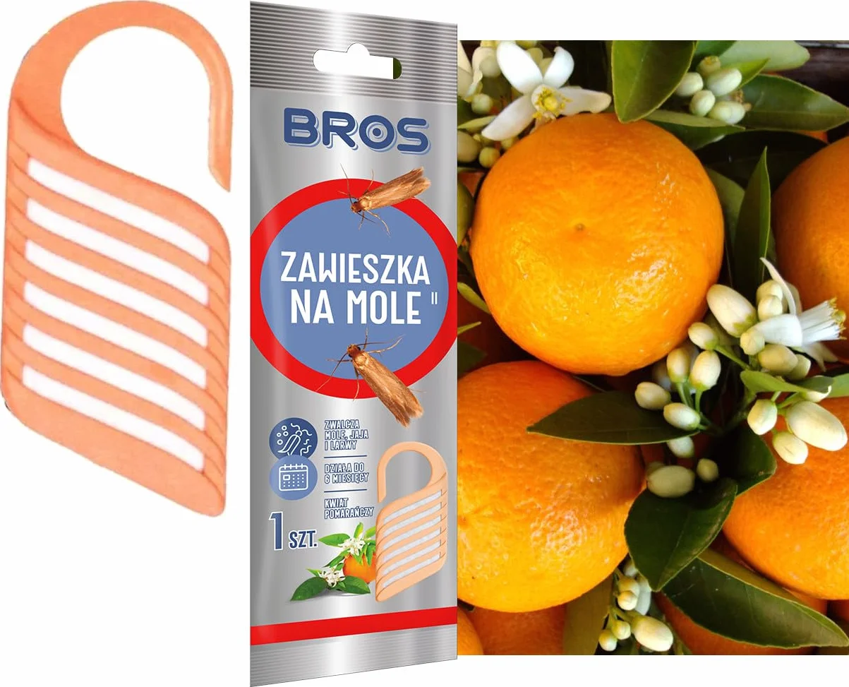 BROS zawieszka na mole kwiat pomarańczy 1 sztuka
