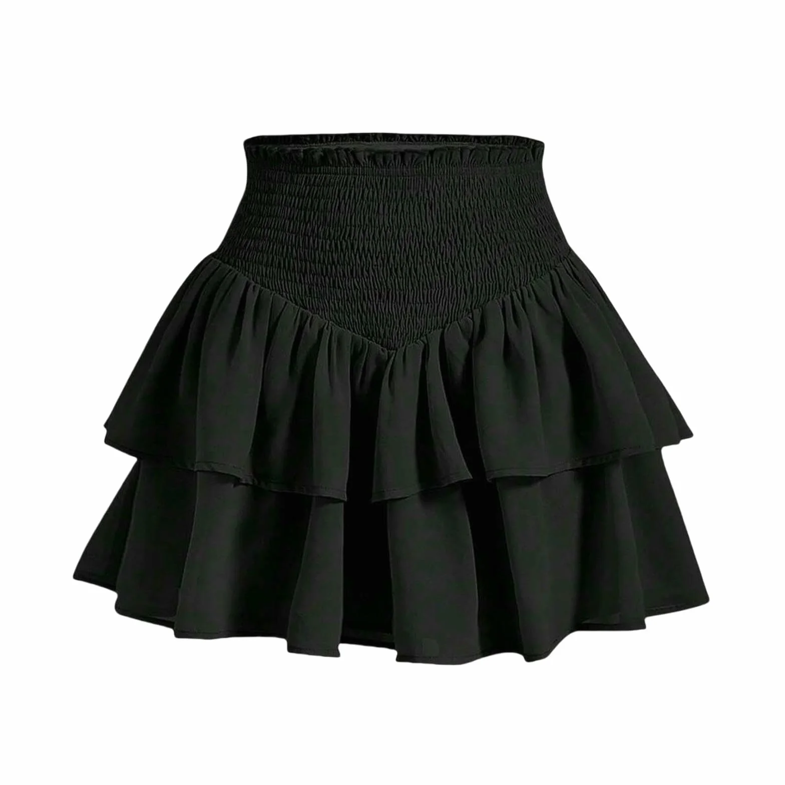 Spódnica estetyczna czarna plisowana spódnica vintage z falbanką mini spódnice streetwear wysoka talia oczko bandaż letnie spódnice
