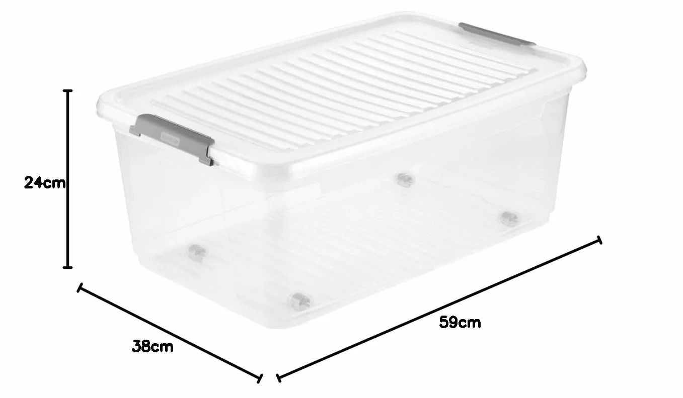 keeeper Pojemnik Leo Clipbox i Rolki, 37 L
