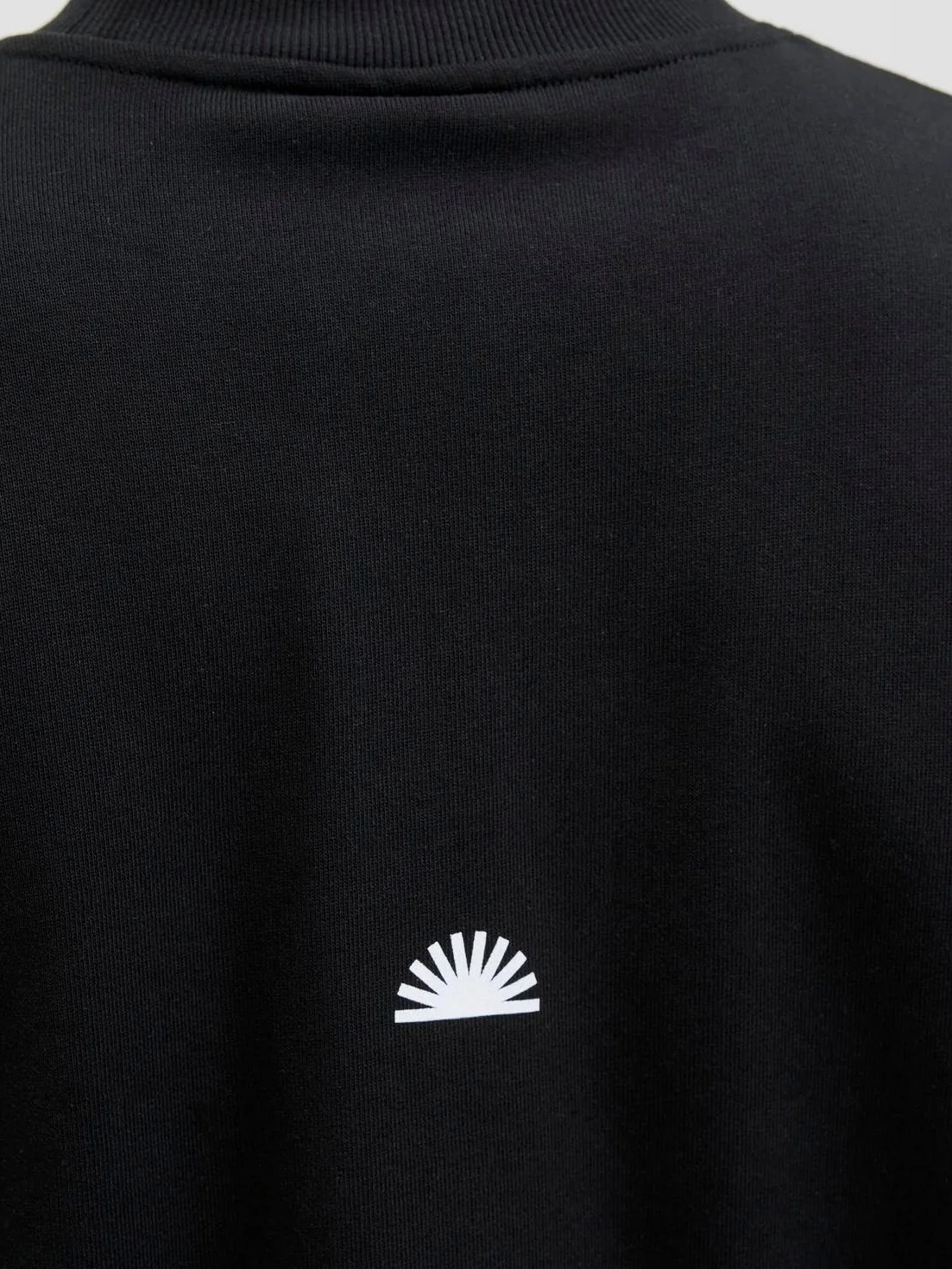 JACK & JONES Jcoinfinity Print Back Sweat Ss męskie, czarny, L