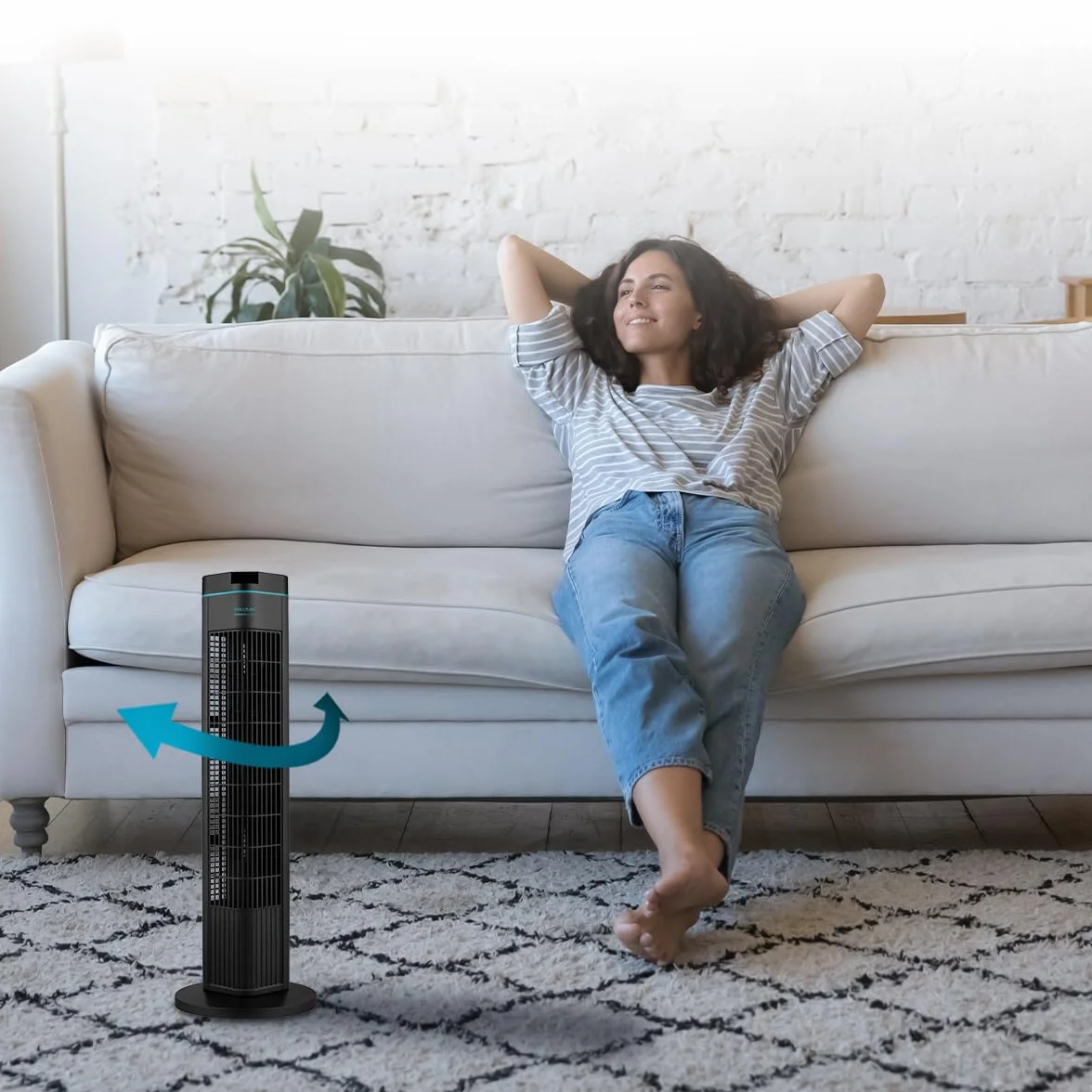 Cecotec Wentylator wieżowy EnergySilence 690 Skyline 29" 50 W stojący 3 tryby timer 8h oscylacja 90°
