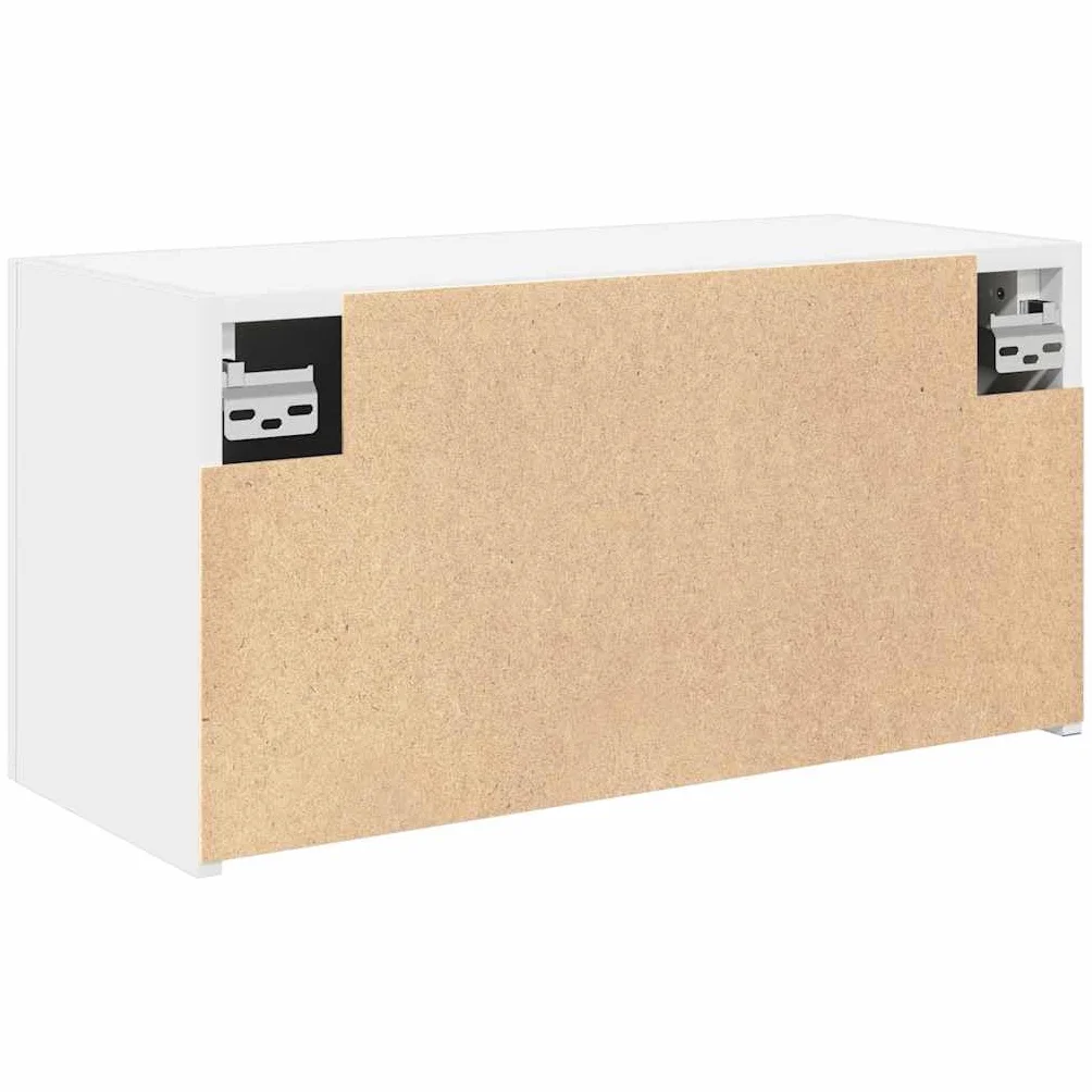 vidaXL Wisząca szafka łazienkowa biała 60x25x30 cm