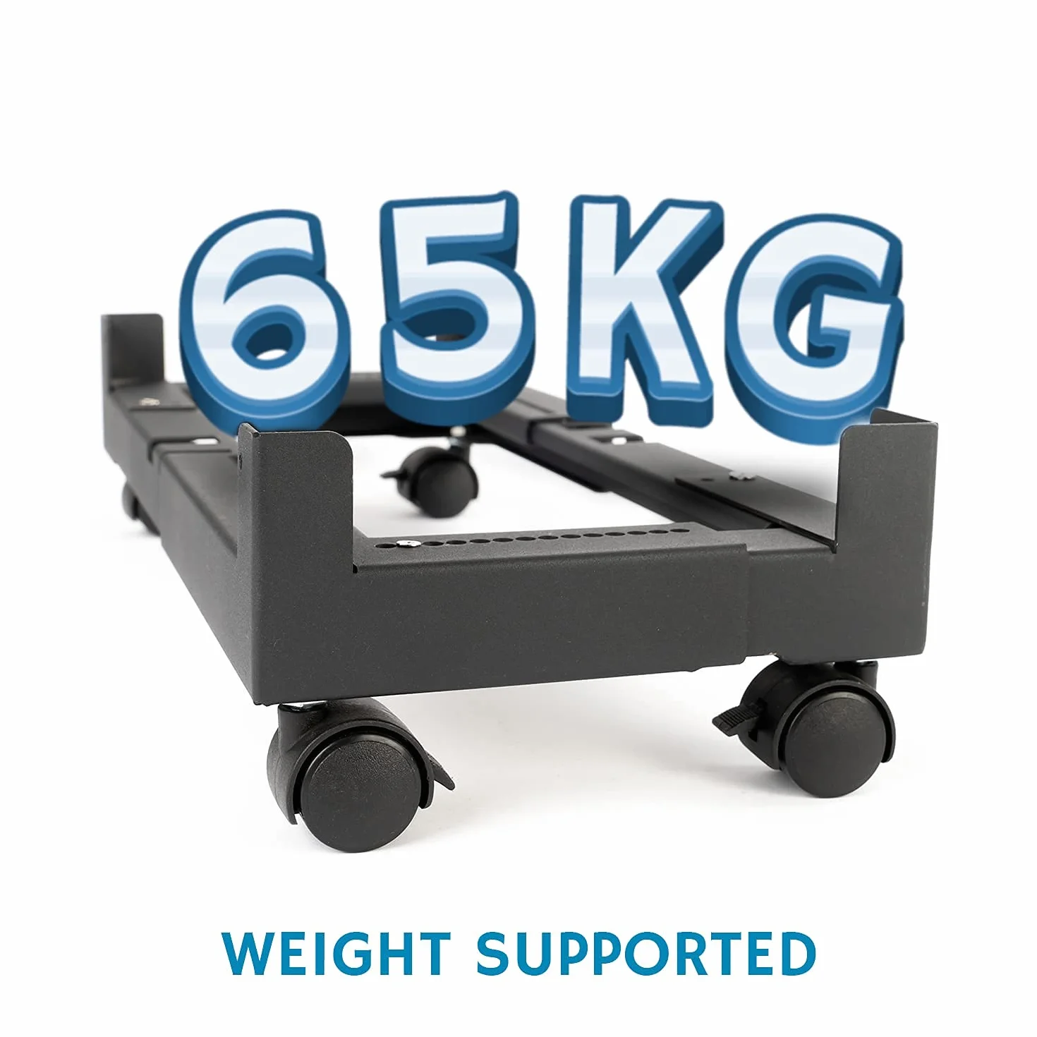 Tower Gaming stojak na komputer stali czarny 360° 65 kg