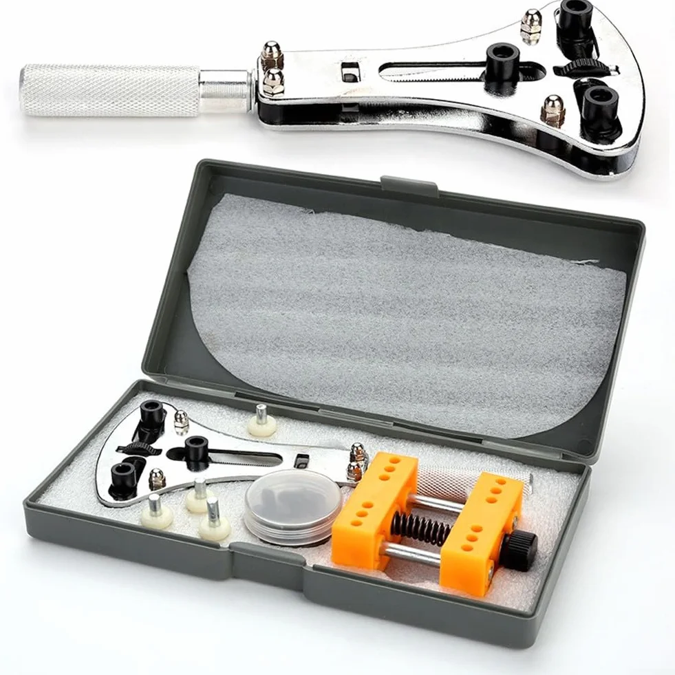Tools Kompletny zestaw narzędzi do otwierania obudowy zegarka do prac konserwacyjnych i naprawczych w domu
