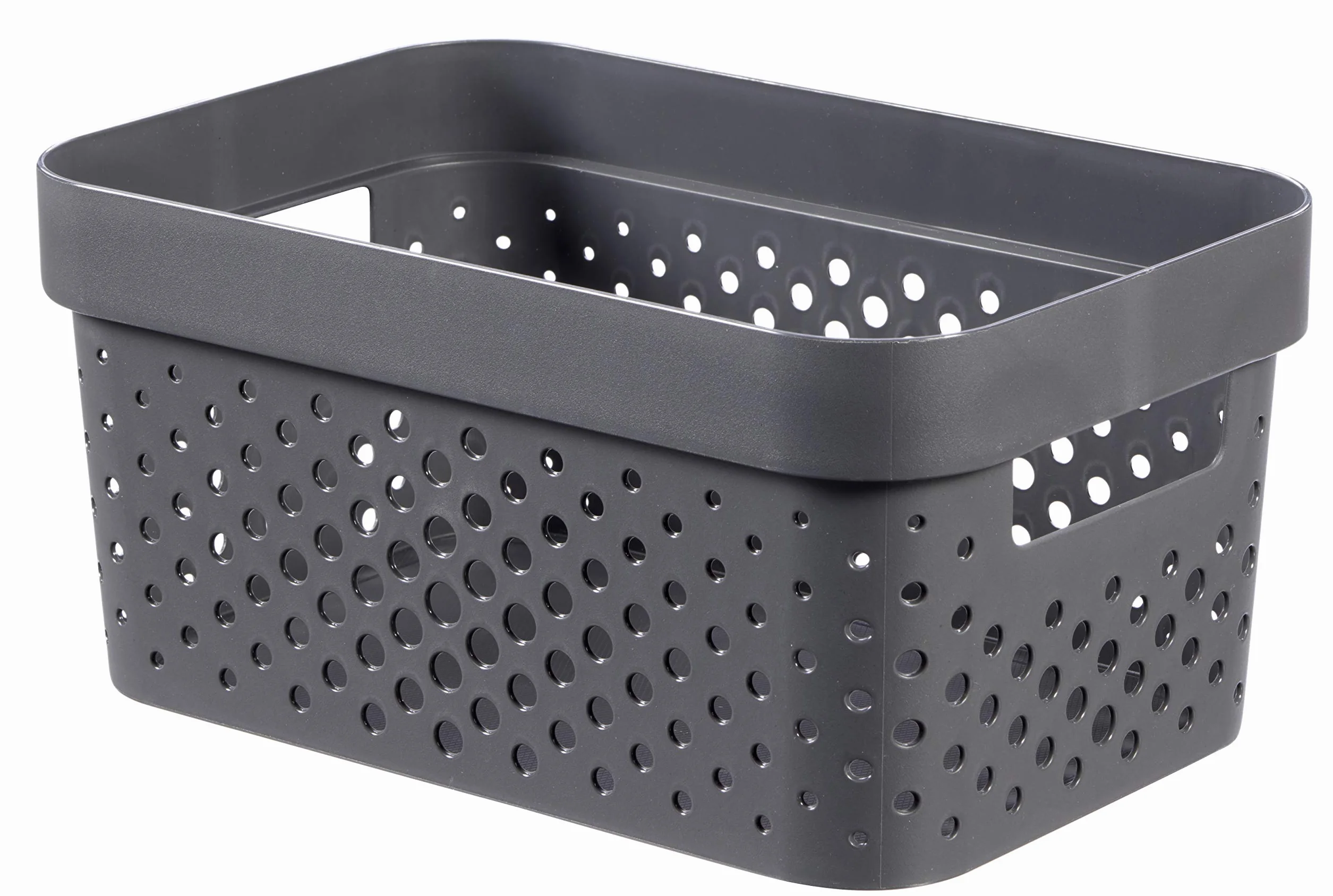 Curver Taca Infinity 4,5 l w kropki plastikowe z recyklingu, różowe skrzynie, antracytowo-szara, S