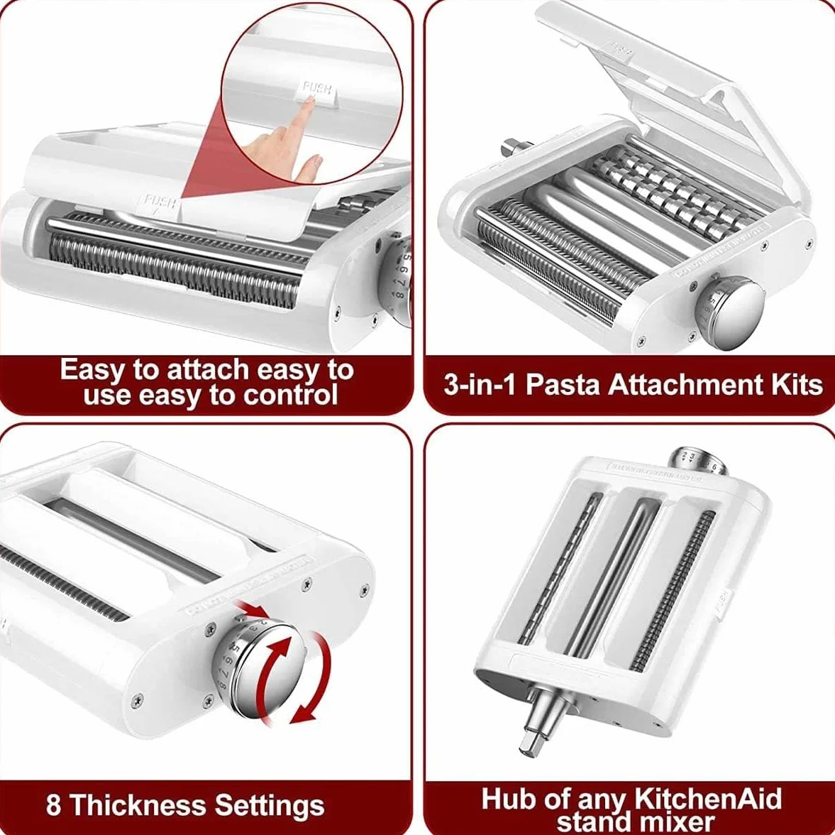 KitchenAid Przystawka do Makaron 3 w 1 do Miksera Stojącego