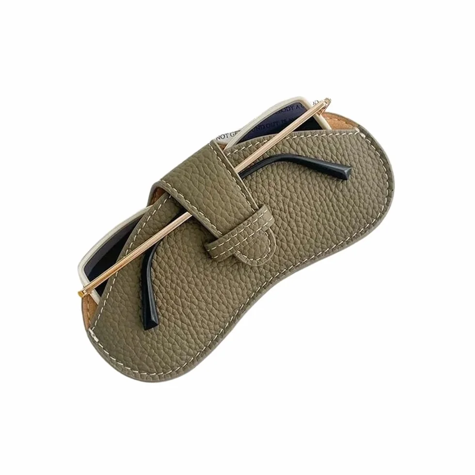 3/6 szt. etui na okulary dla kobiet etui na okulary przeciwsłoneczne dla mężczyzn organizer na okulary przeciwsłoneczne etui kontaktowe pudełko na okulary (khaki, 6 szt.), Khaki, rozmiar