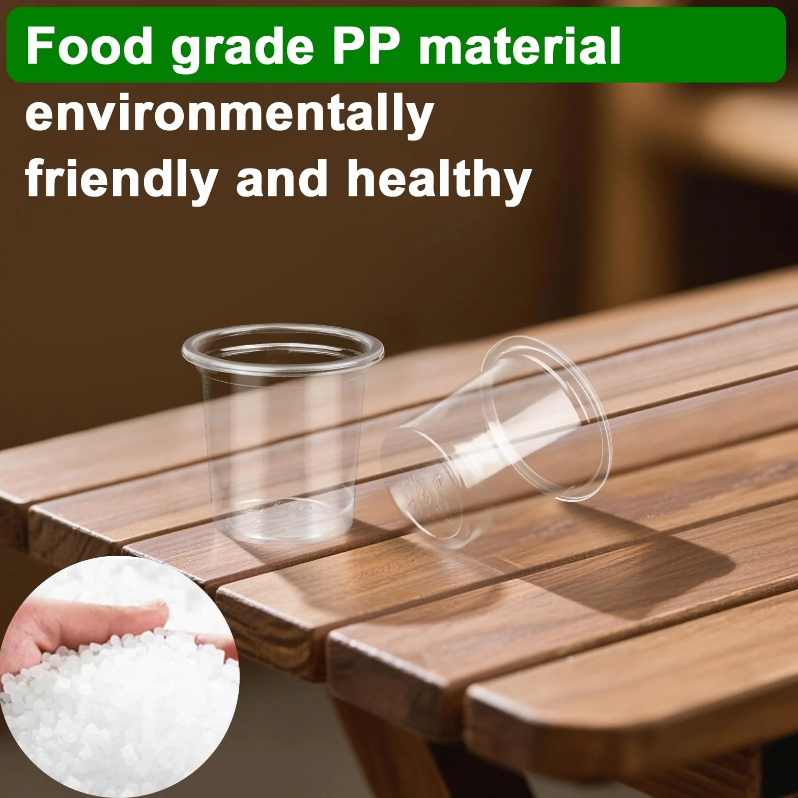 Plastikowe kieliszki do wódki 20 ml 300 sztuk przezroczyste
