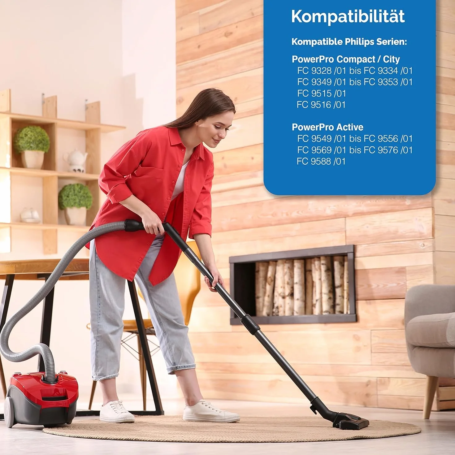 Filtry do odkurzaczy Philips PowerPro Compact, City, Active, zamiennik FC8010/02, 2 wkłady