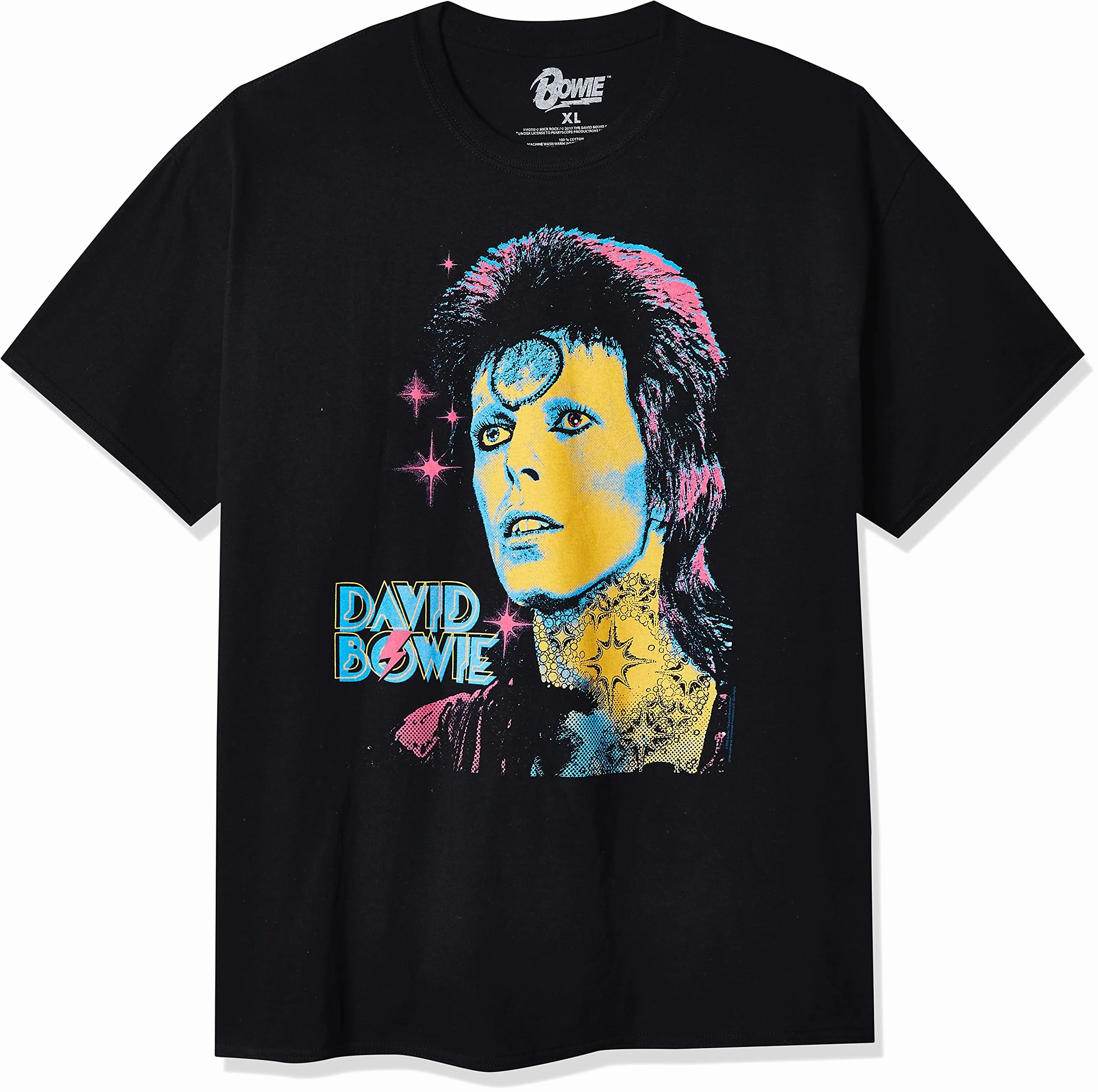 Liquid Blue Koszulka Uniseks David Bowie Ziggy Retro Print T-shirt
