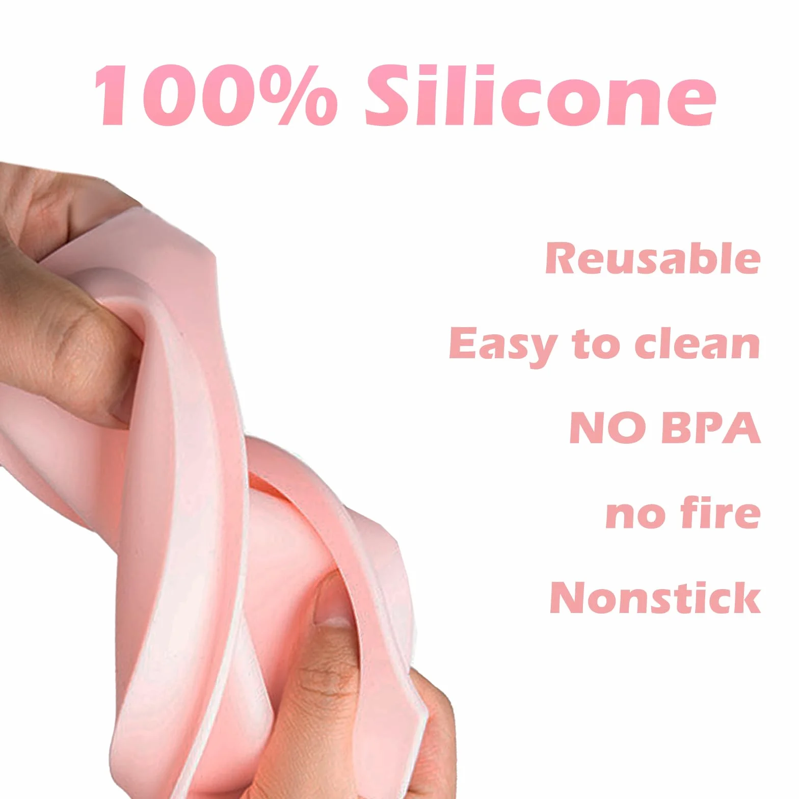 Silikonowe okrągłe formy do pieczenia 10 cm, 4 cale, nieprzywierające do Airfryer, zestaw 6 sztuk