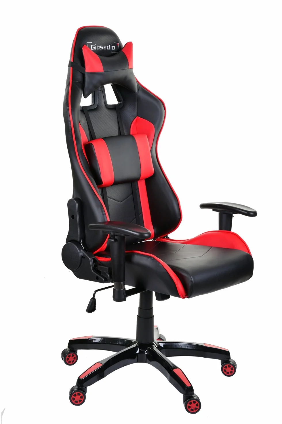 GSA041 Ergonomiczne krzesło gamingowe Racer czerwony czarny