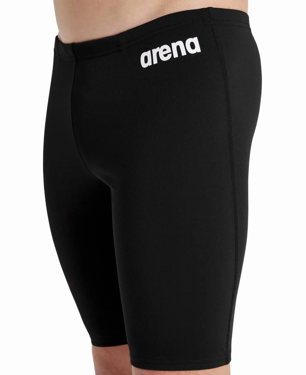 Arena Chłopcy Boy'S Team Swim Jammer Solid 004772 Kąpielówki, Czarny/Biały, 164 cm