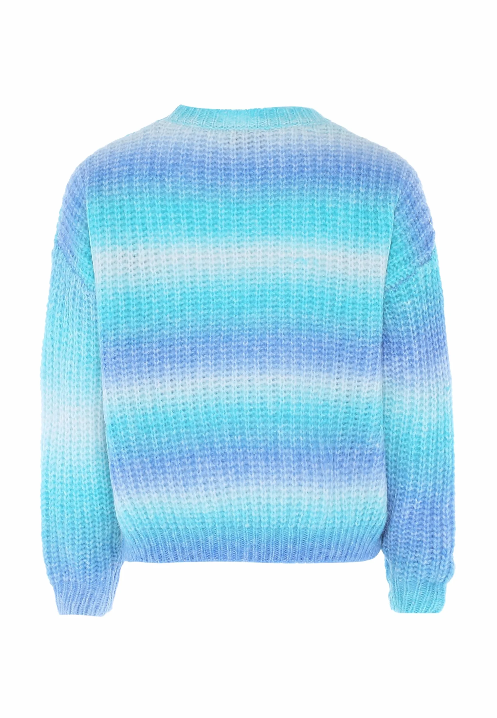 Sidona Damski sweter z okrągłym dekoltem, niebieski wielokolorowy rozmiar XL sweter, Niebieski Wielokolorowy, XL