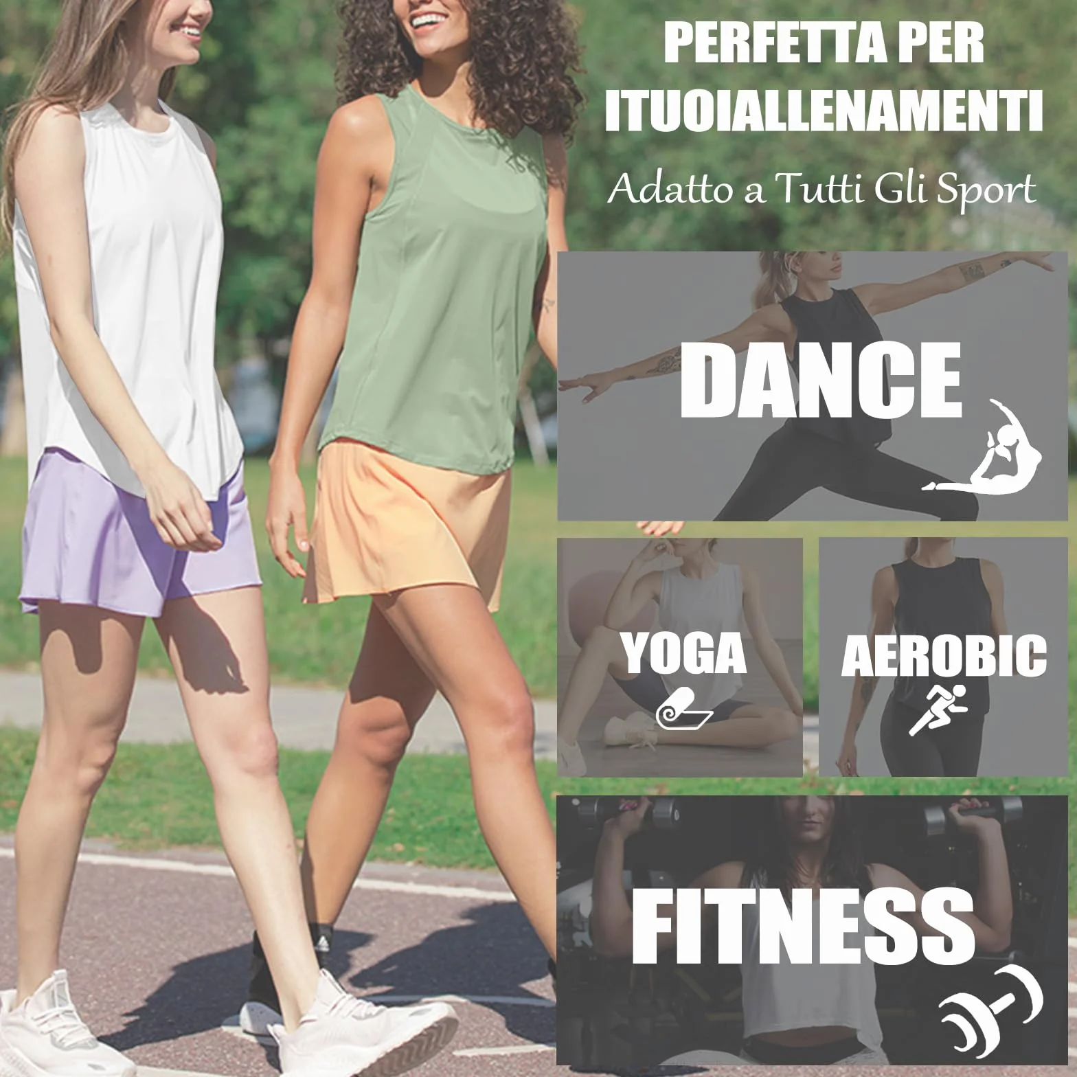 Damski podkoszulek sportowy, oddychający i lekki, bez rękawów, na siłownię, fitness, jogę, pilates, bieganie, siłownię, tank top