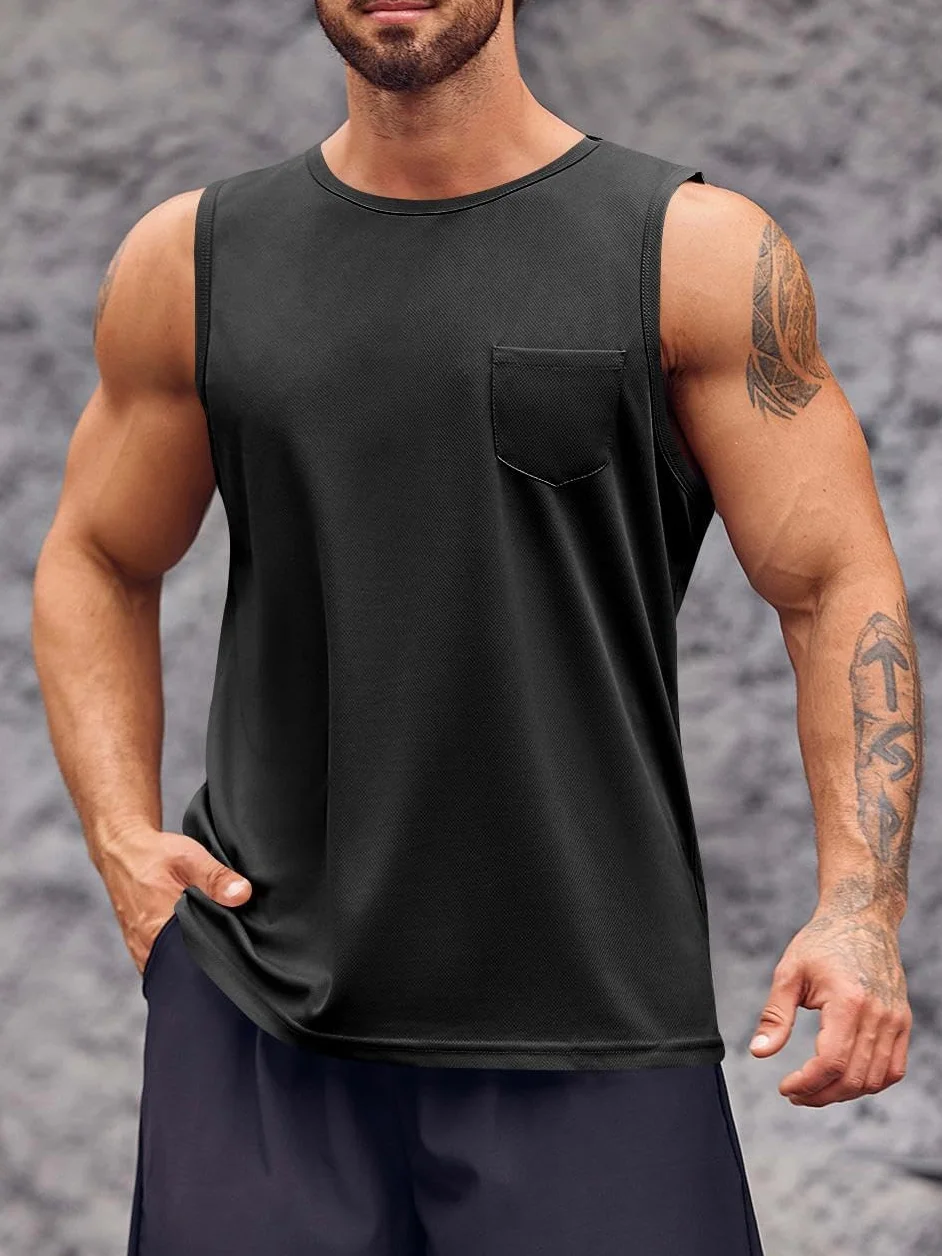 Runcati Tank Top, męski t-shirt bez rękawów, sportowy, do treningu, fitnessu, koszulka podkreślająca mięśnie, modna, do kulturystyki