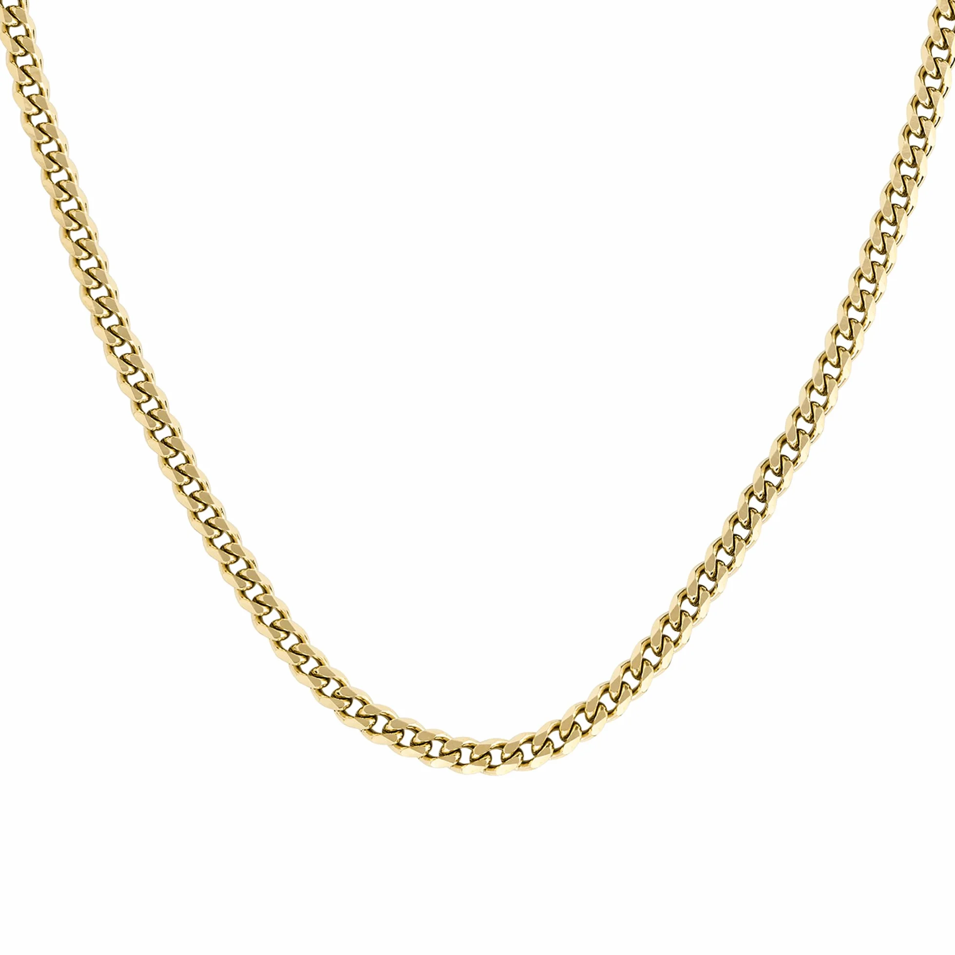 Boss Chain For Him Halskette Panzerkette aus Edelstahl in der Farbe Gold mit einer Länge von 61cm, 1580173