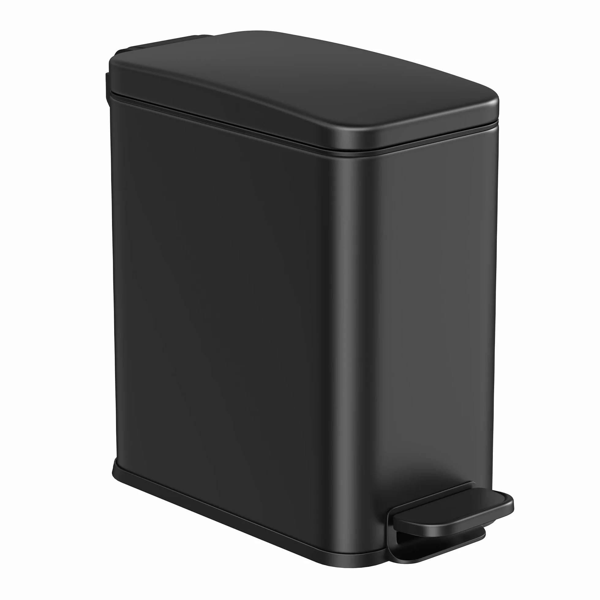 SONGMICS Zestaw wiadro kosmetyczne i szczotka do WC 10 litrów czarny LTB561B10