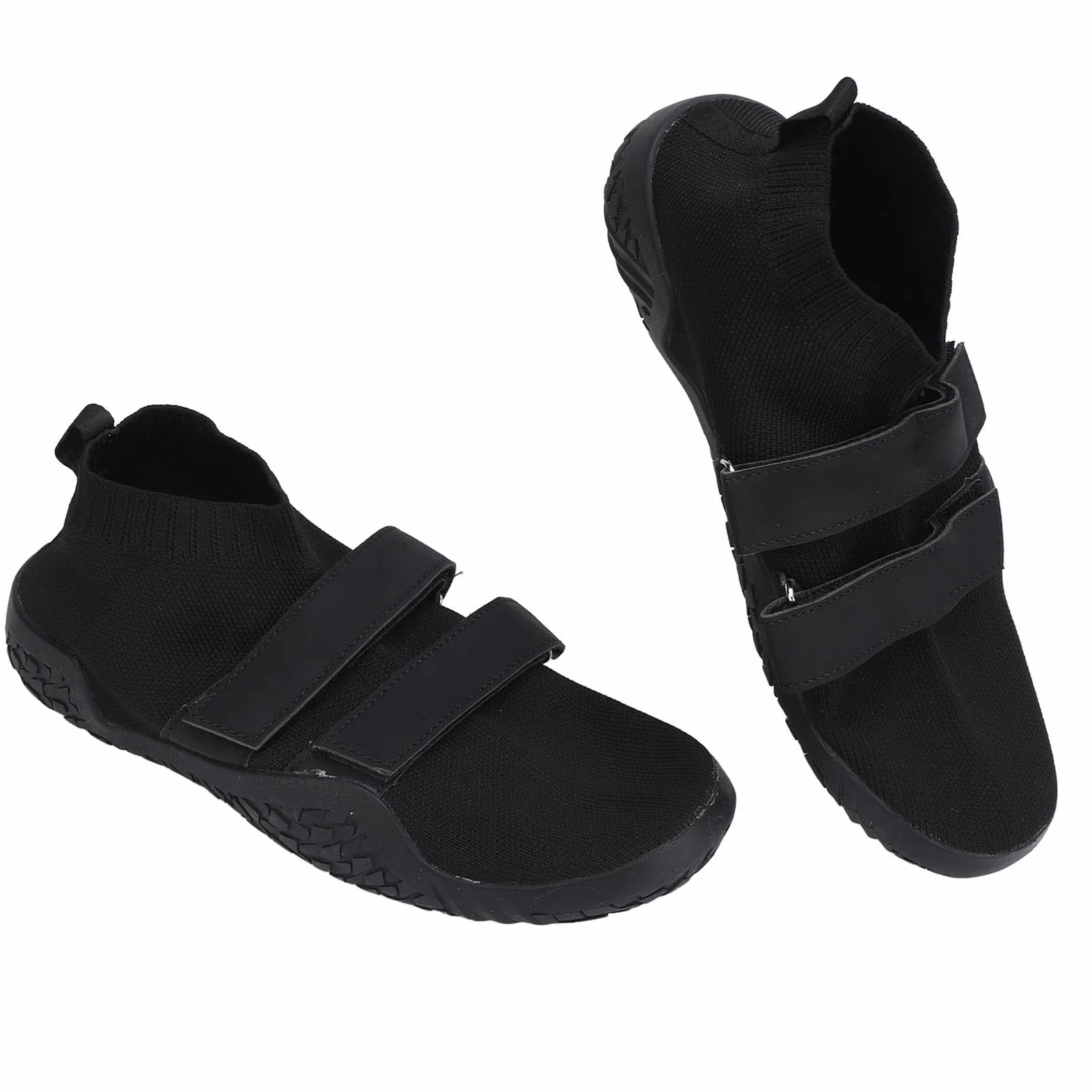 2 szt. Buty Boso, Amortyzujące Gumowe Nylonowe Buty do Podnoszenia Ciężarów do Treningu w Przysiadach Zapaśniczych (44)